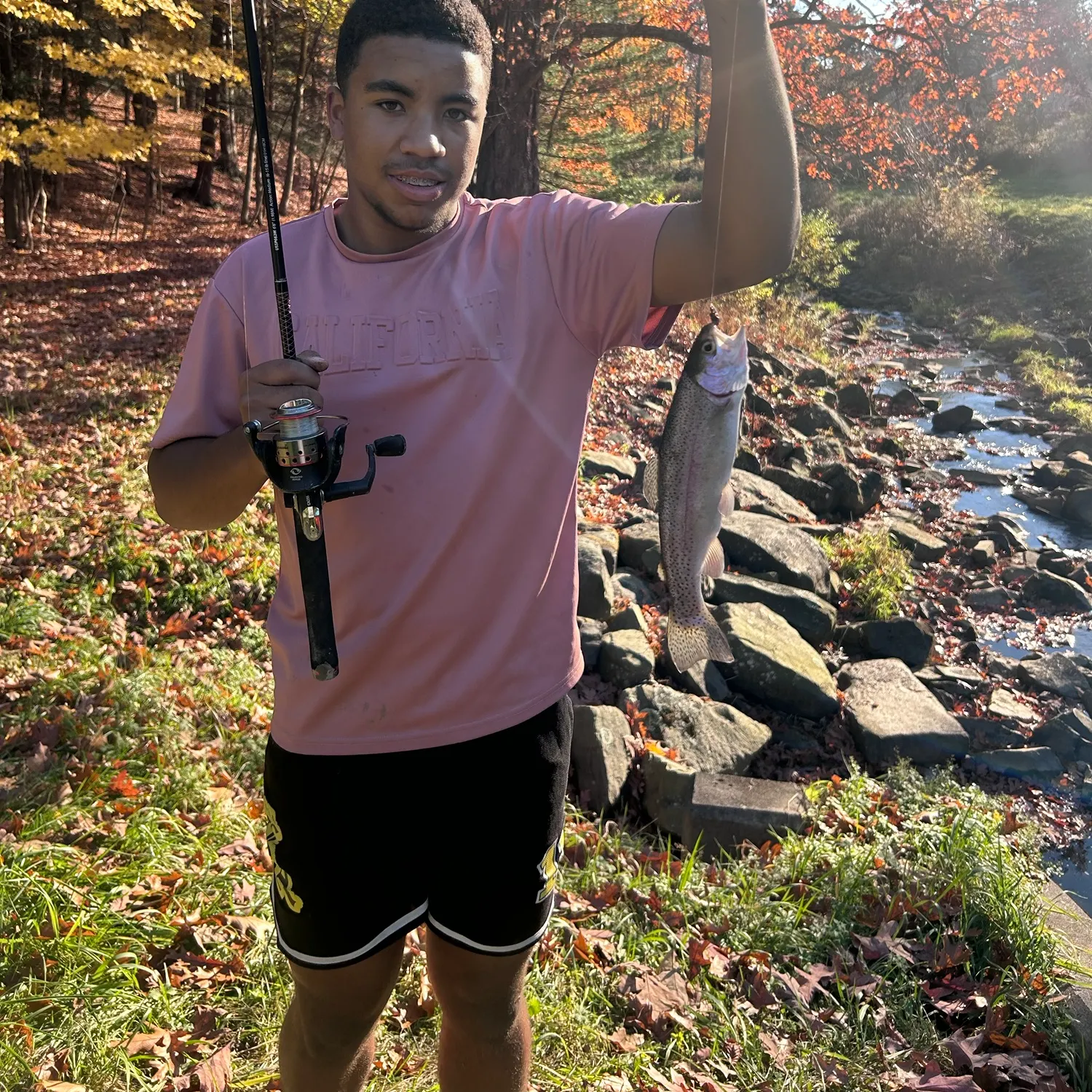 Rainbow trout caught on Fishbrain