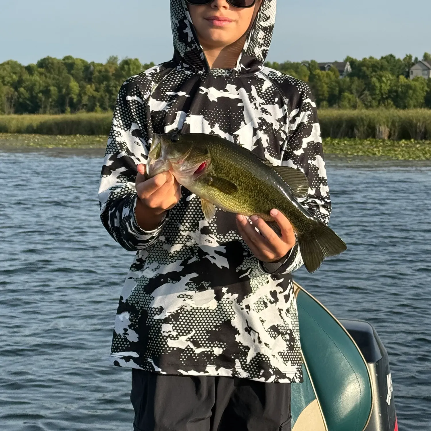 Largemouth bass caught on Fishbrain