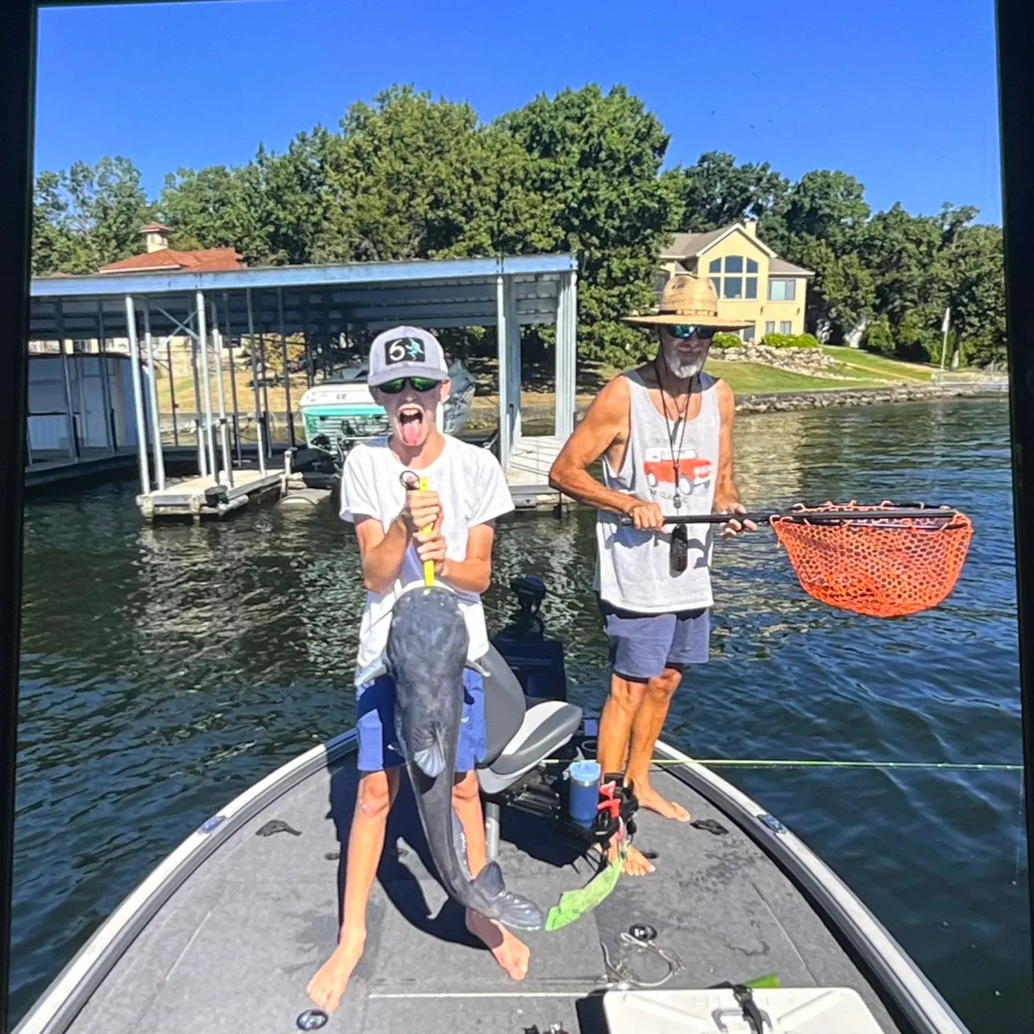 Blue catfish caught on Fishbrain
