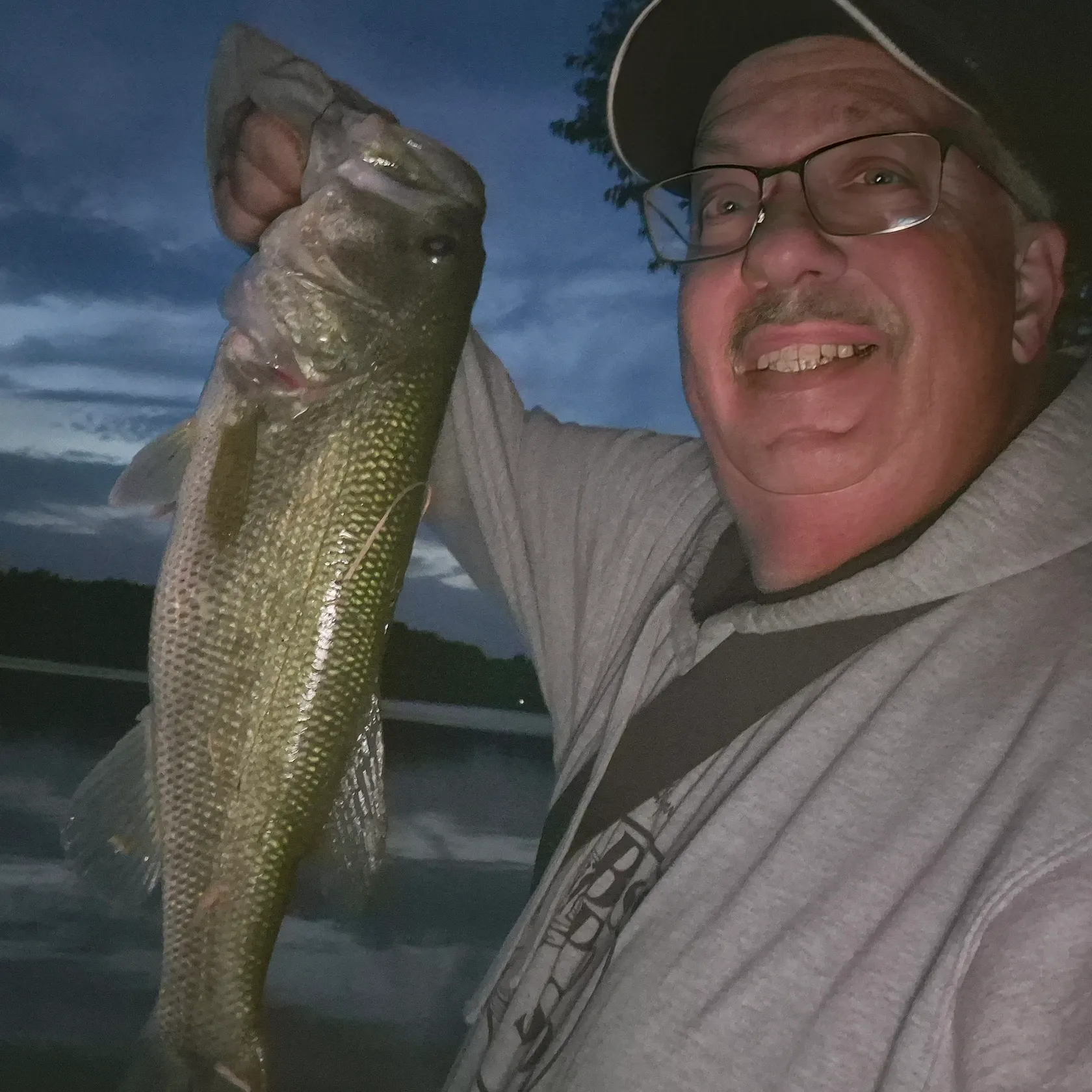Largemouth bass caught on Fishbrain