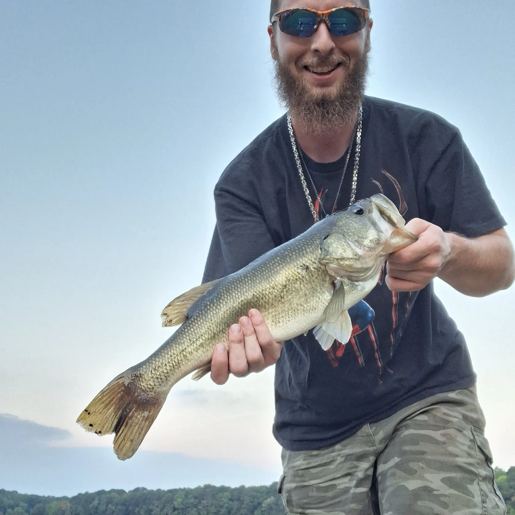 Largemouth bass caught on Fishbrain