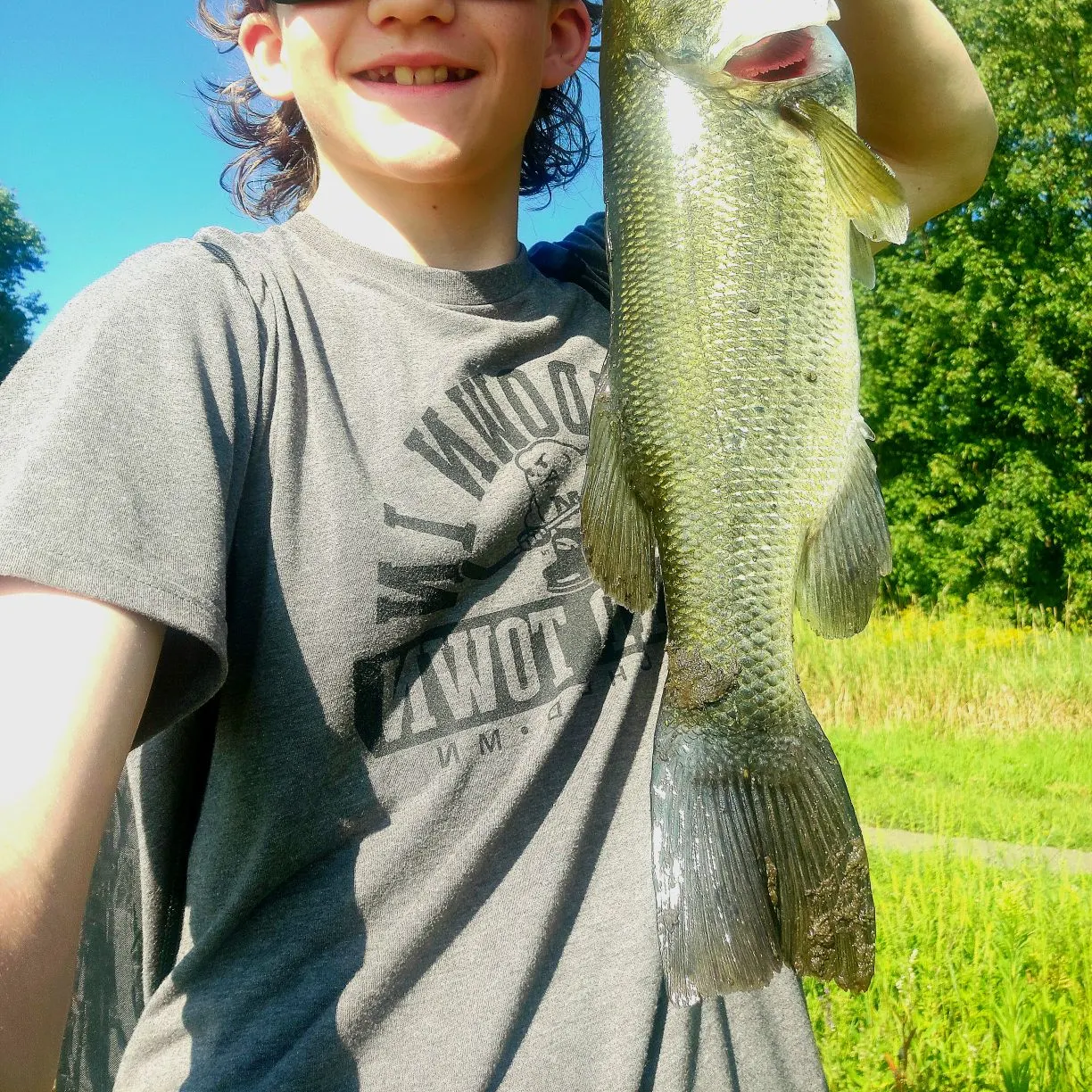 Largemouth bass caught on Fishbrain