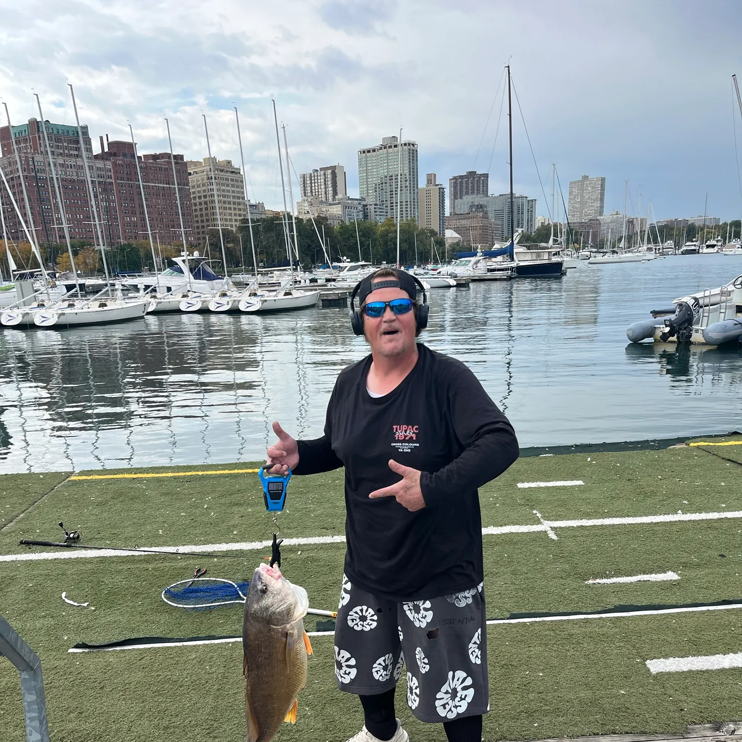 Freshwater drum caught on Fishbrain