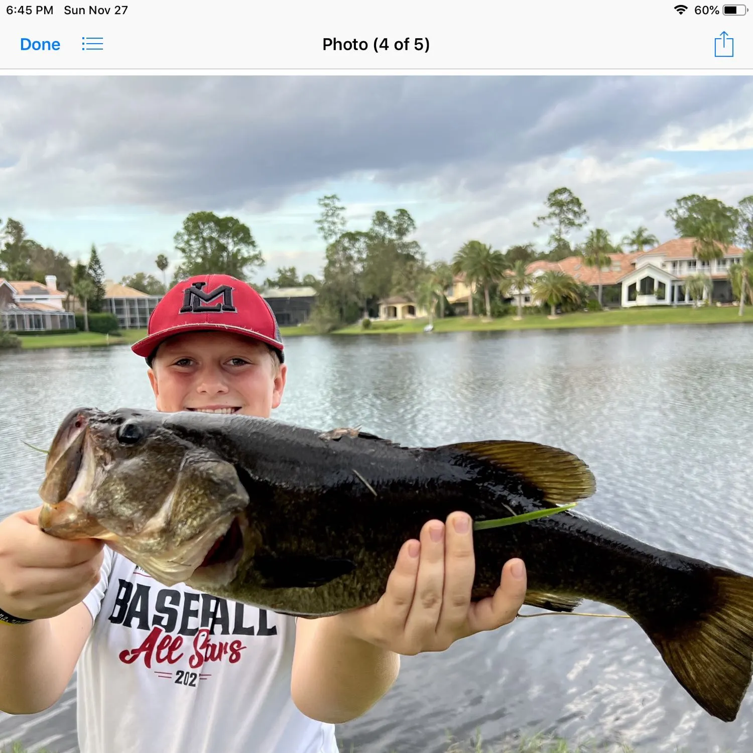 recently logged catches