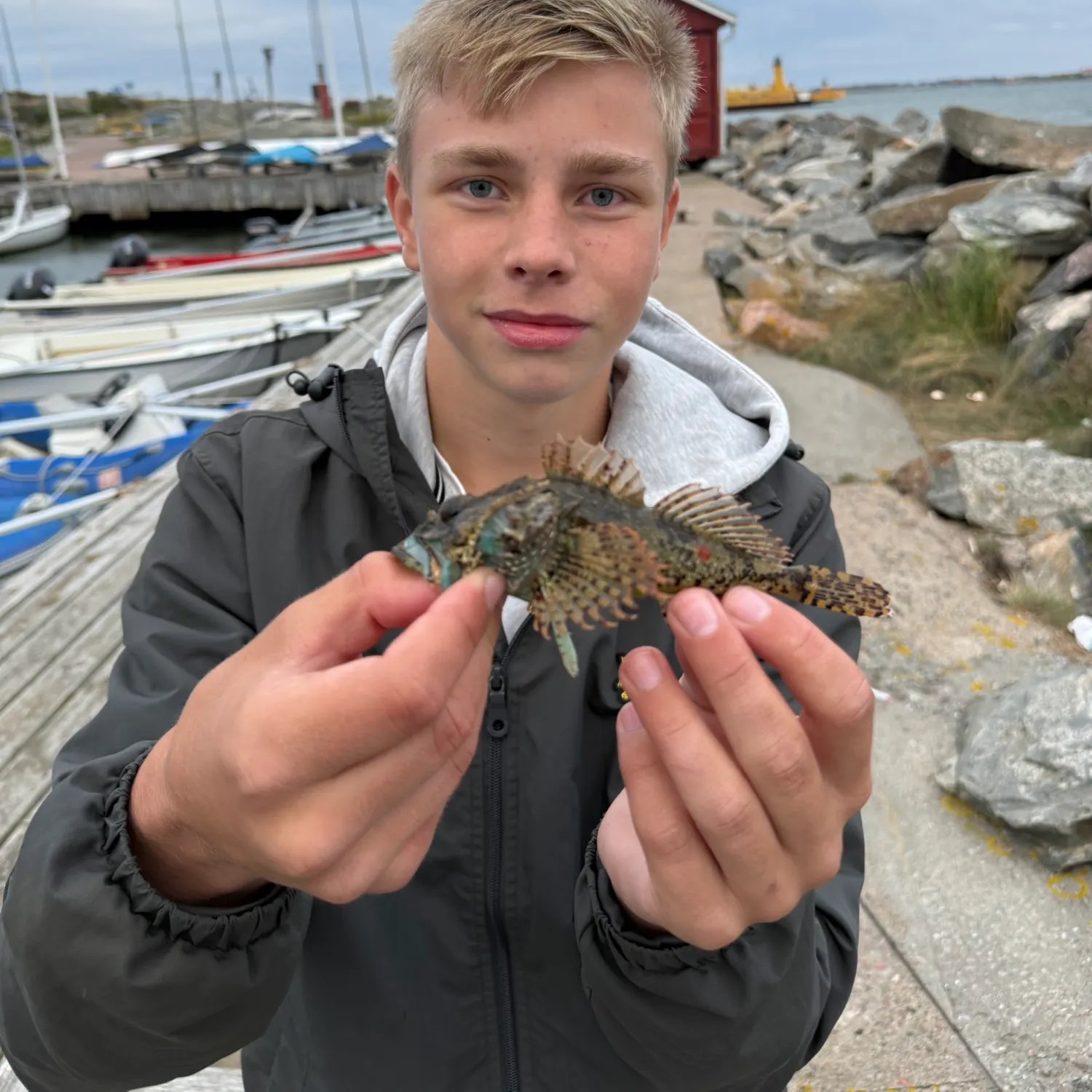Longspined bullhead caught on Fishbrain