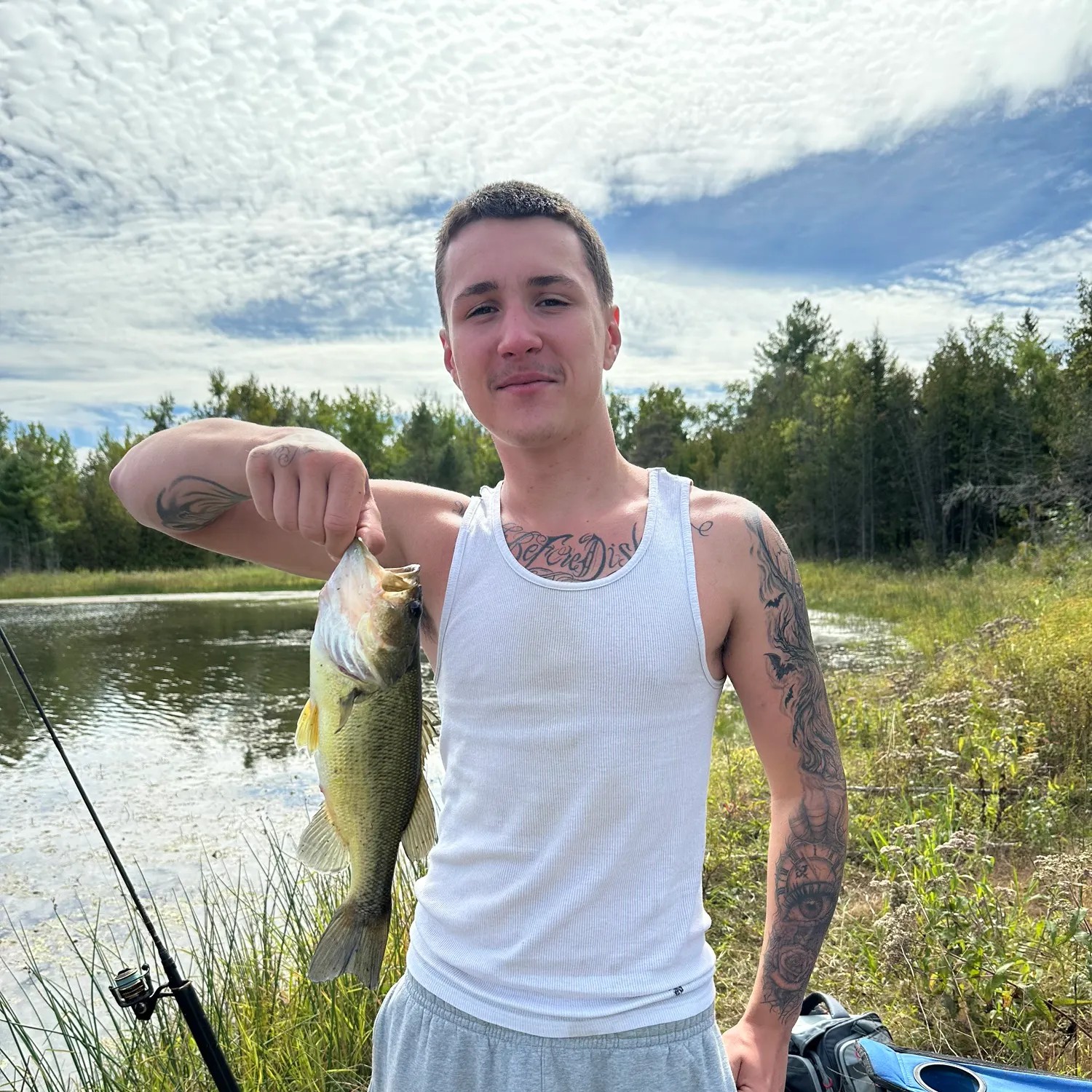 Largemouth bass caught on Fishbrain