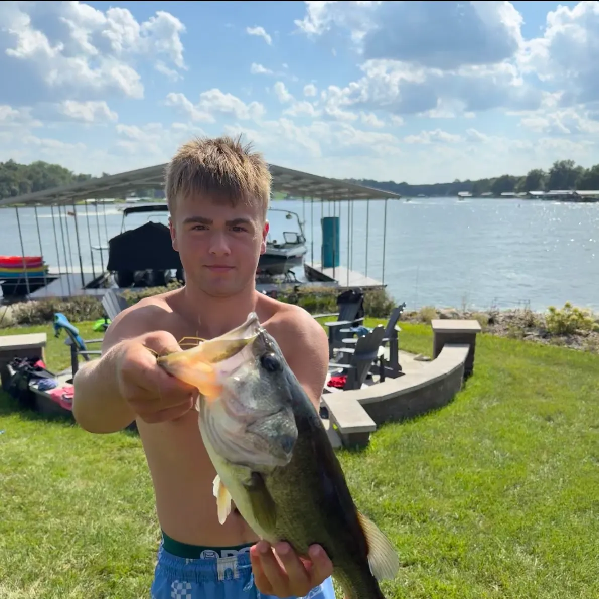Largemouth bass caught on Fishbrain