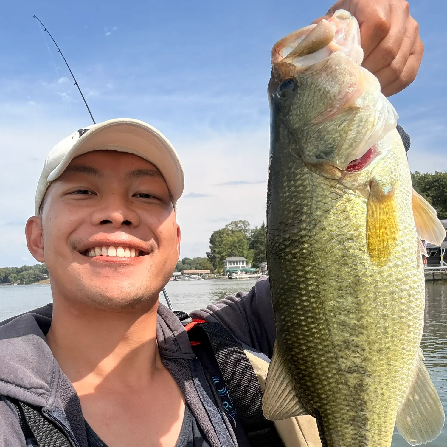 Largemouth bass caught on Fishbrain