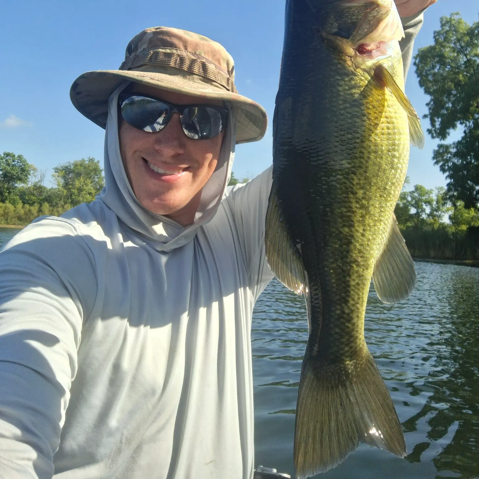Largemouth bass caught on Fishbrain