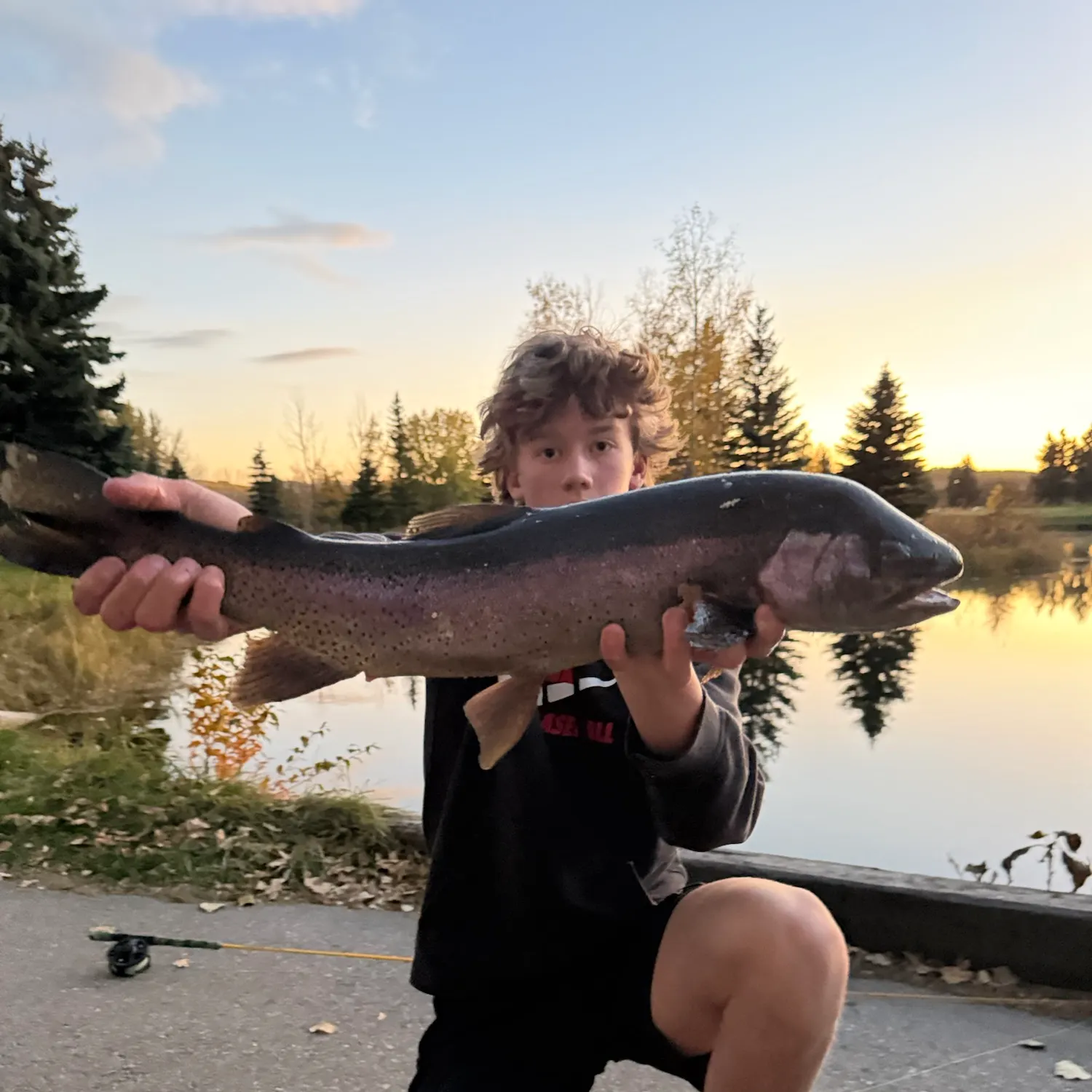 Rainbow trout caught on Fishbrain