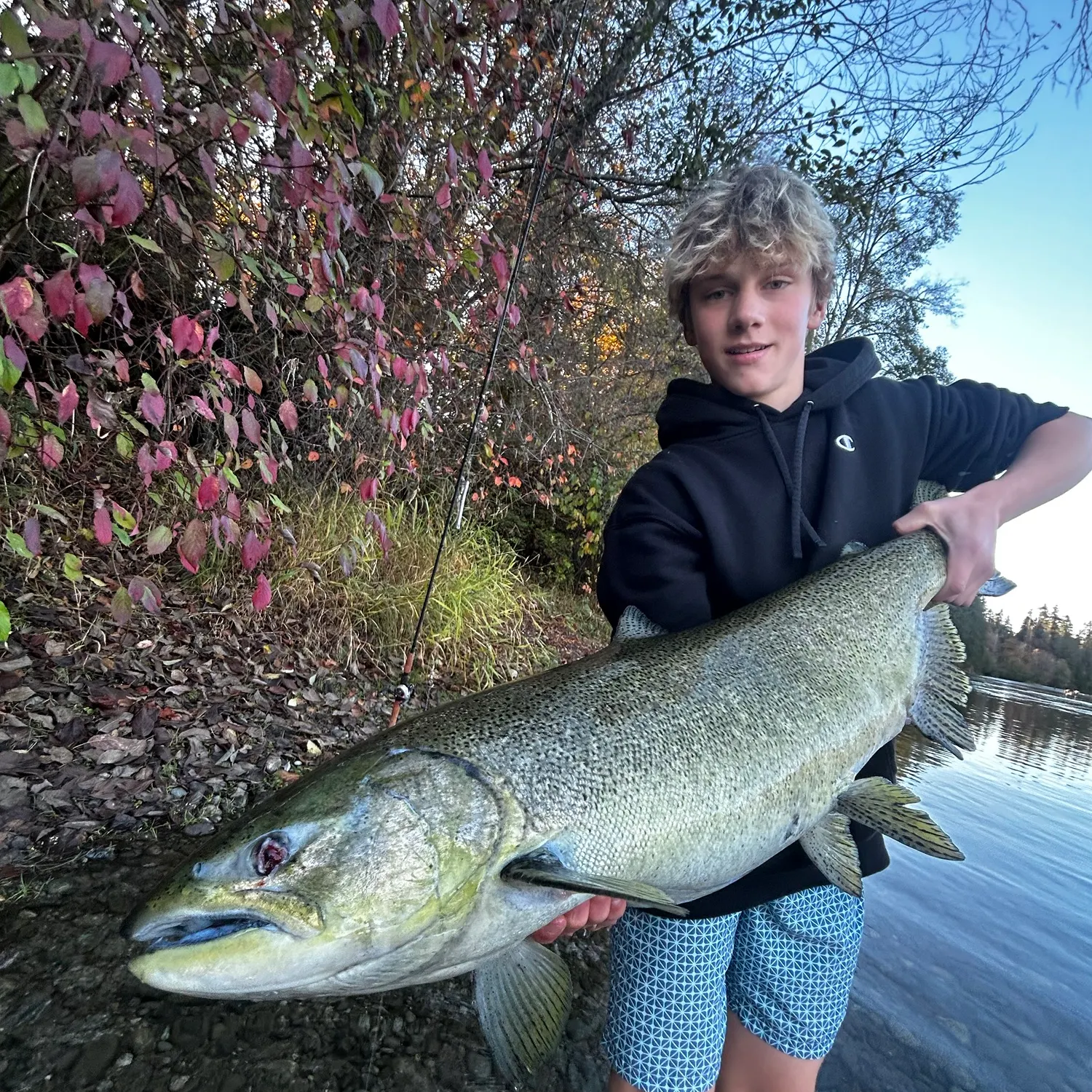 Chinook salmon caught on Fishbrain