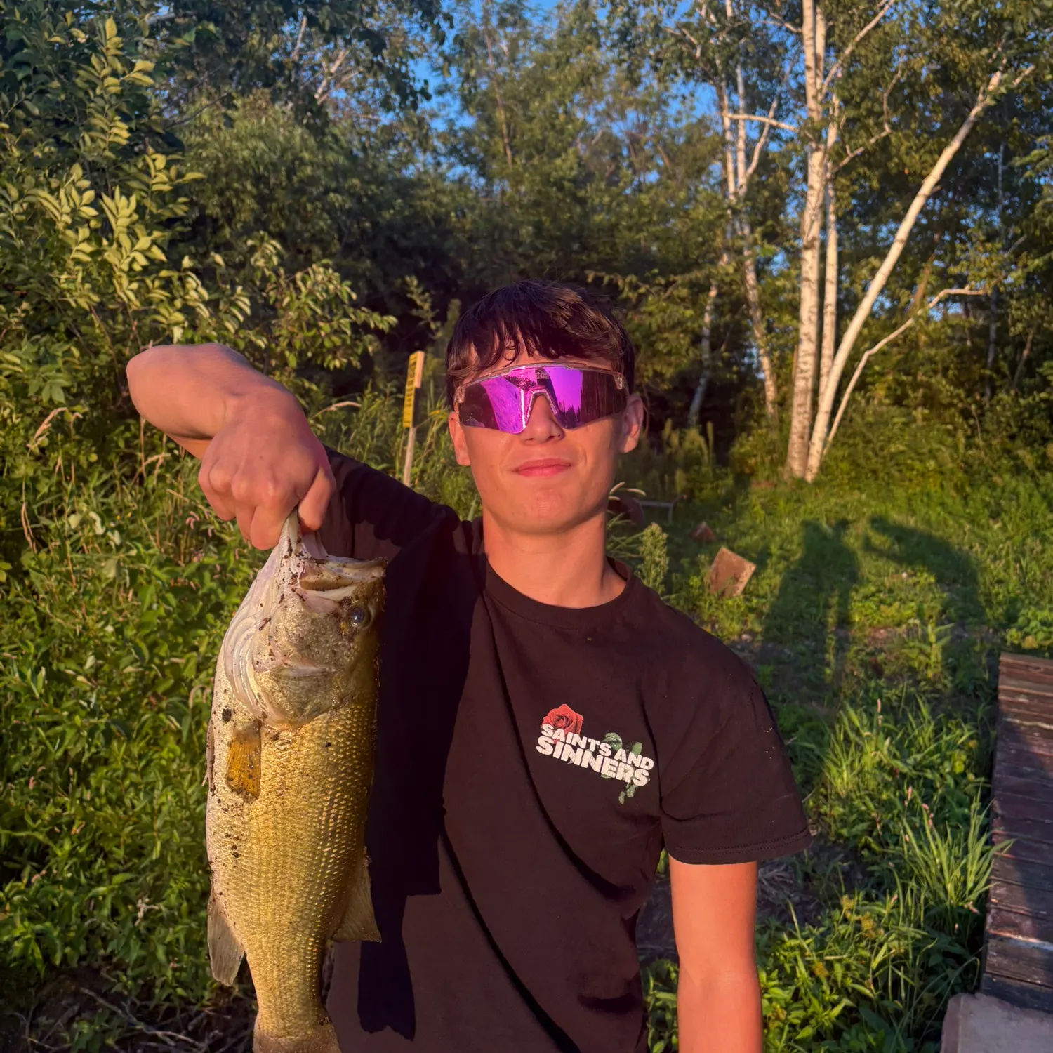 Largemouth bass caught on Fishbrain