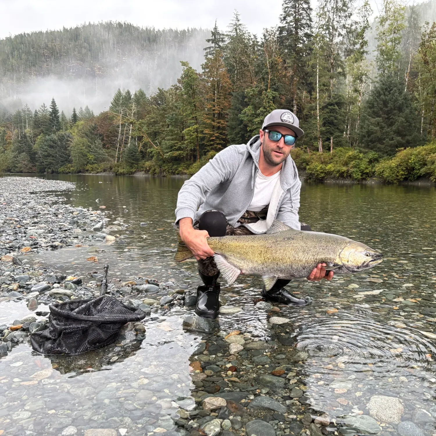 Chinook salmon caught on Fishbrain