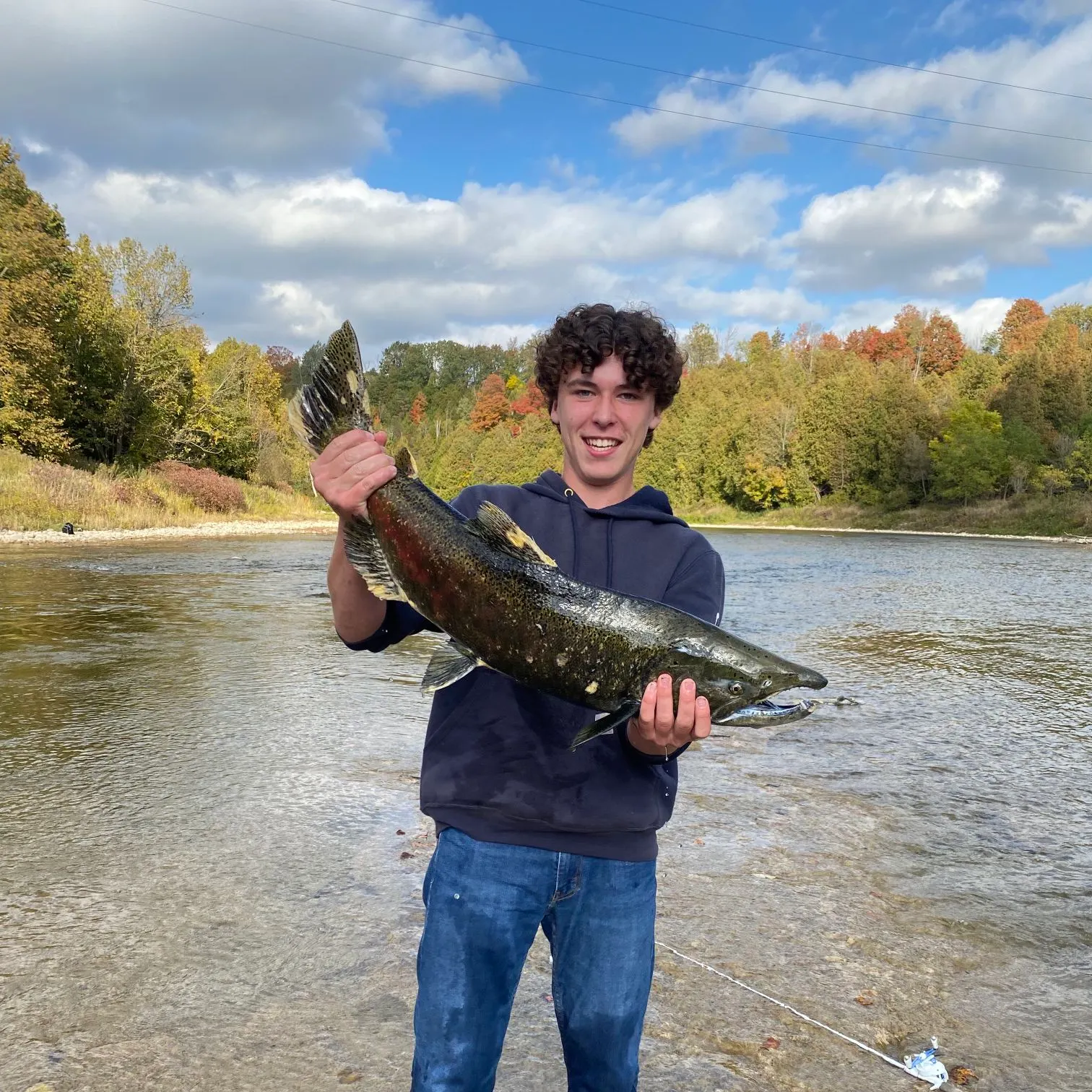 Coho salmon caught on Fishbrain