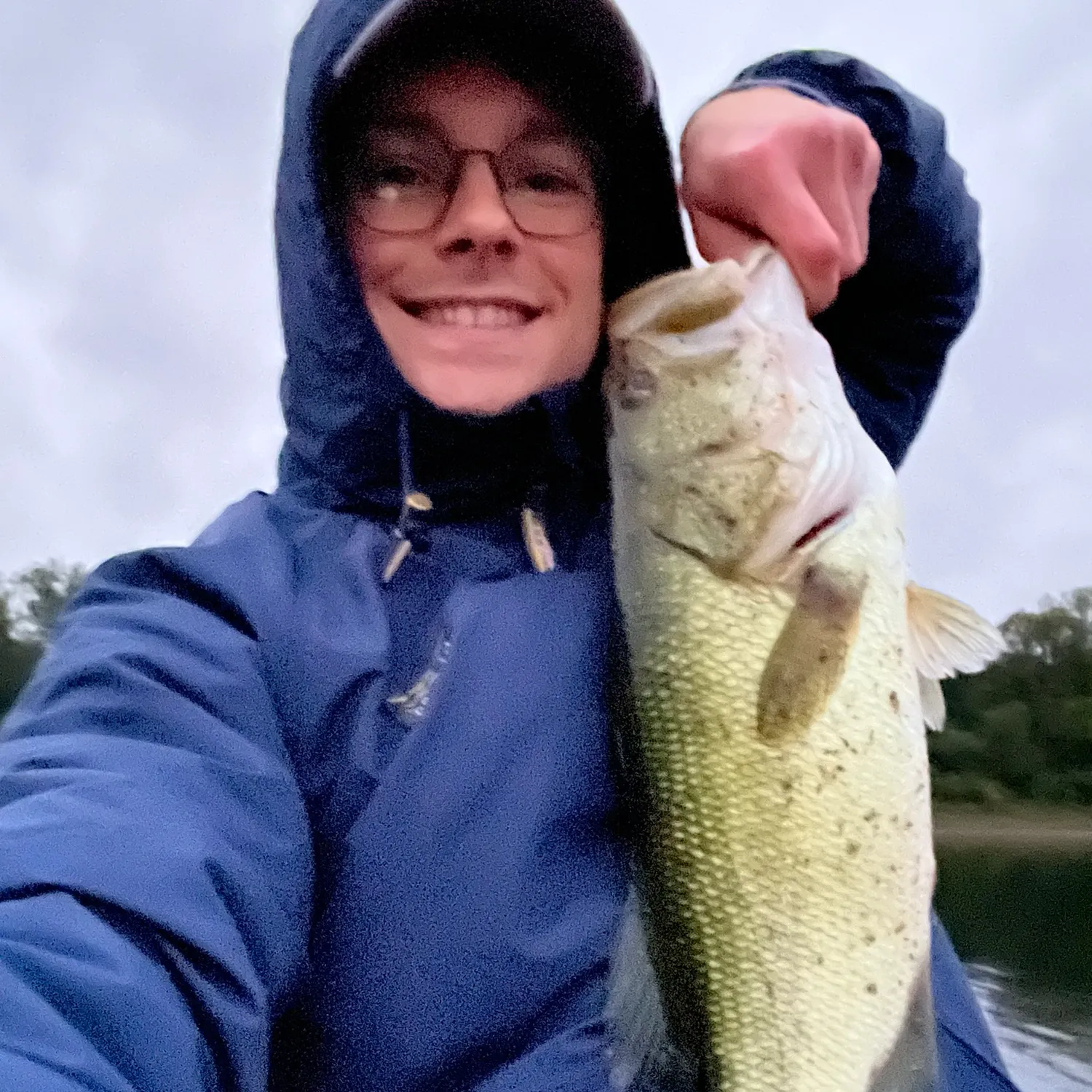 Largemouth bass caught on Fishbrain