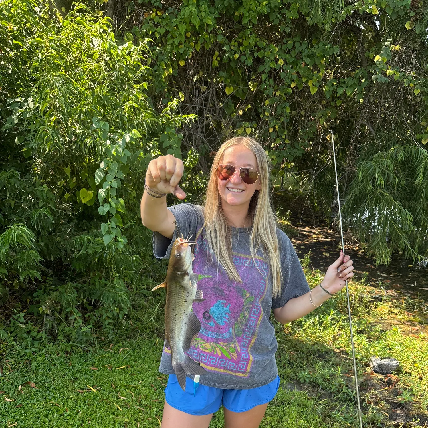 Channel catfish caught on Fishbrain