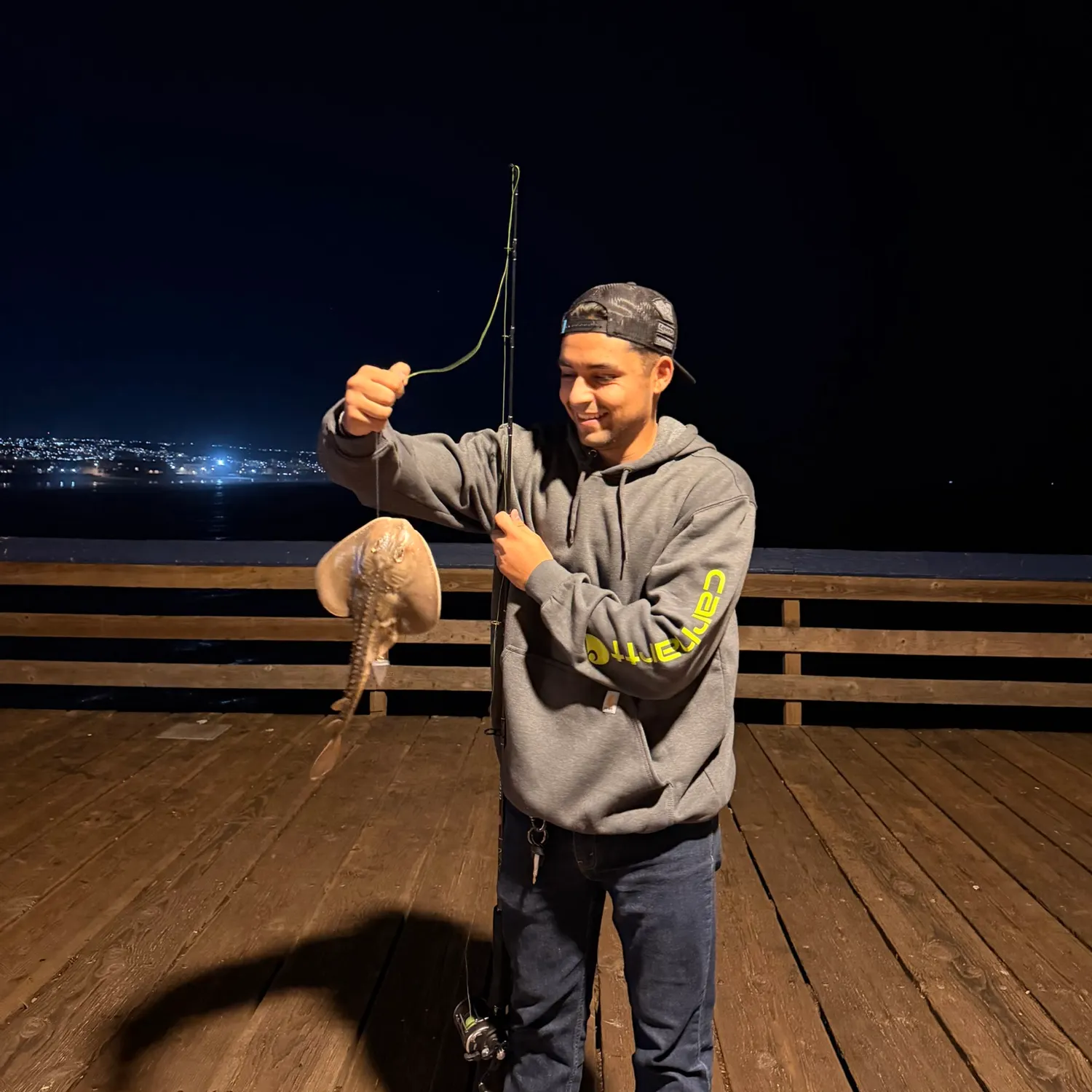 Thornback guitarfish caught on Fishbrain