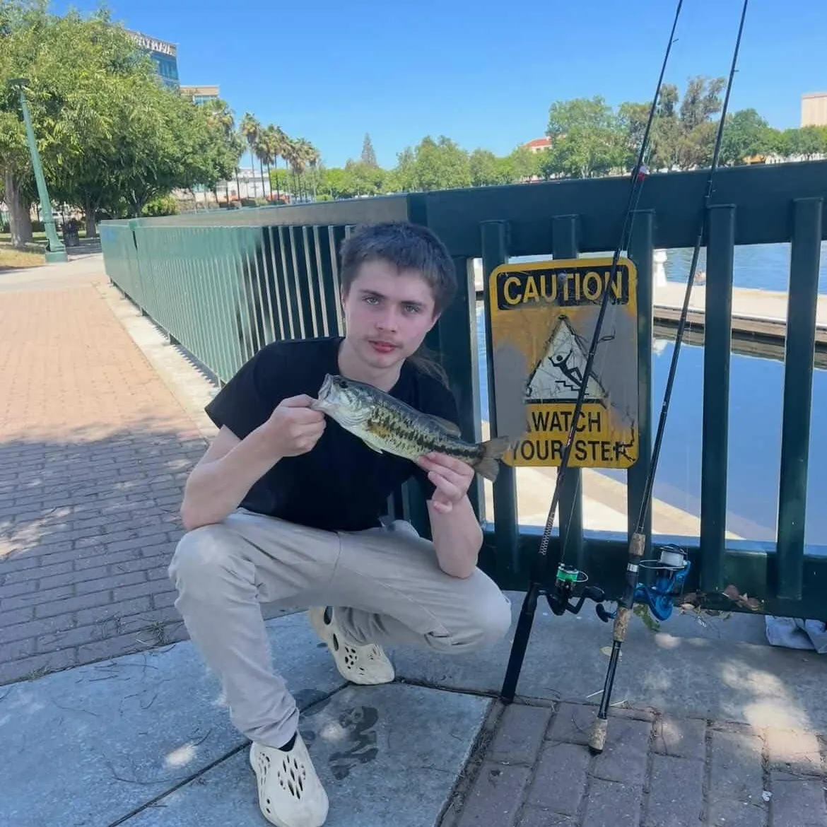 Largemouth bass caught on Fishbrain