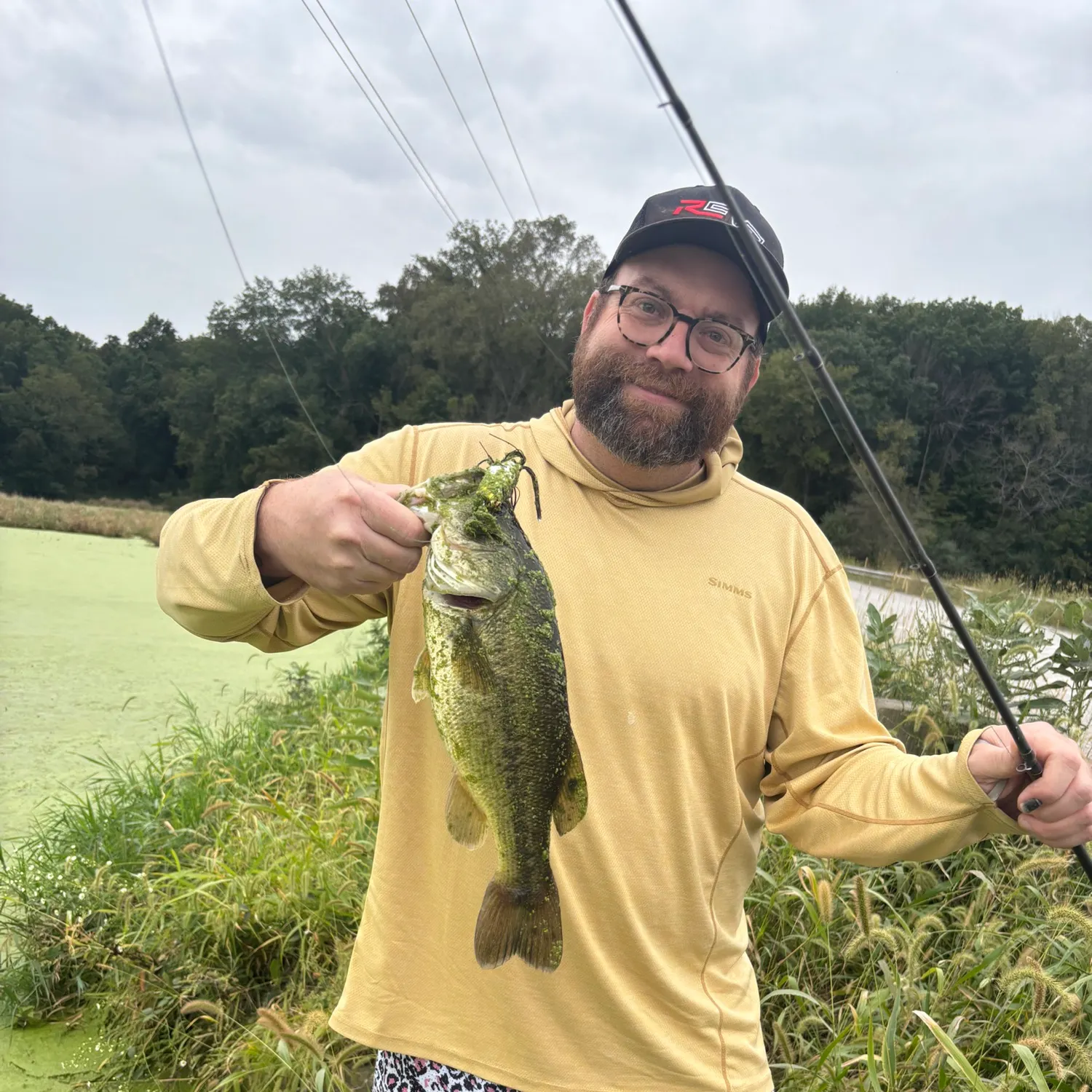 Largemouth bass caught on Fishbrain