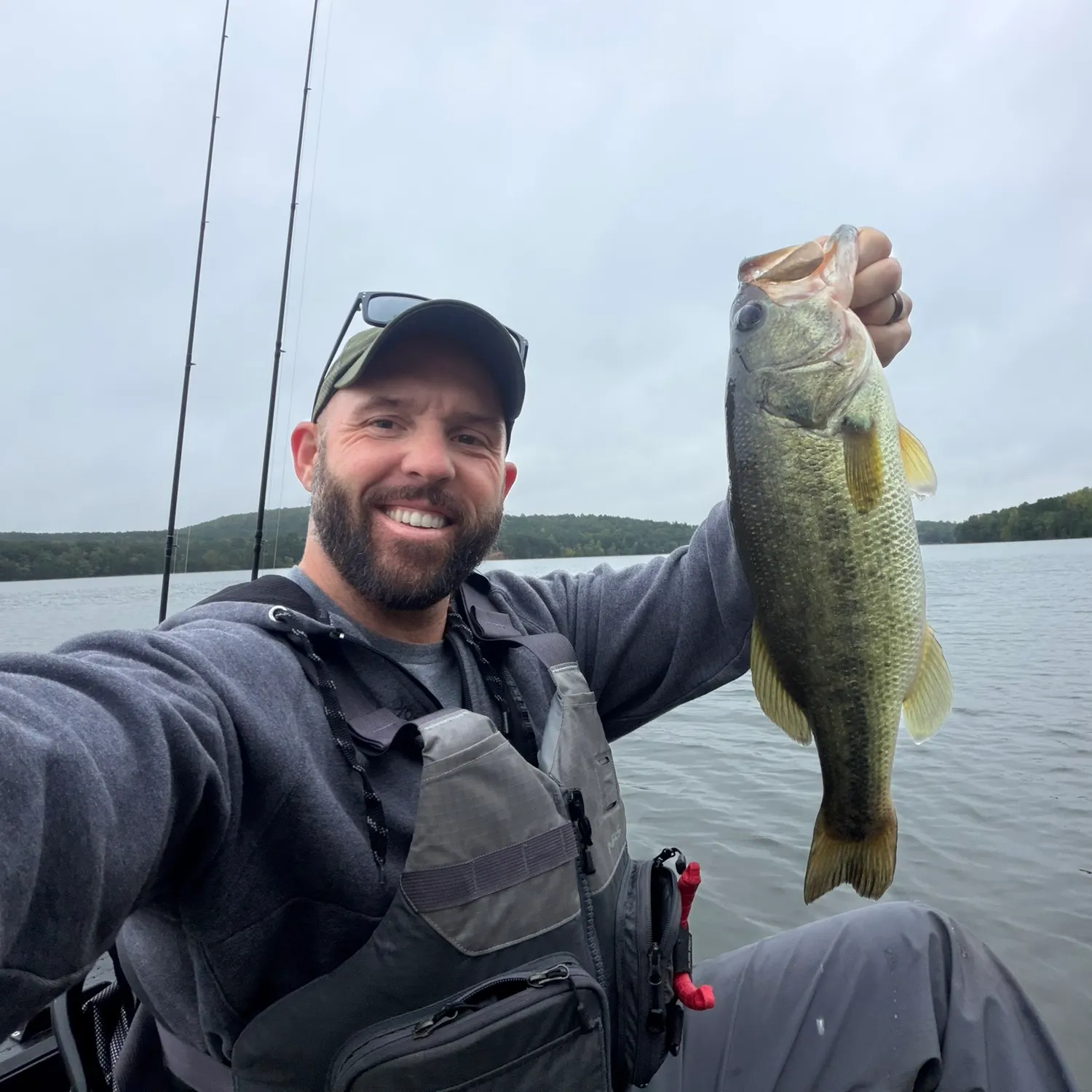 Largemouth bass caught on Fishbrain