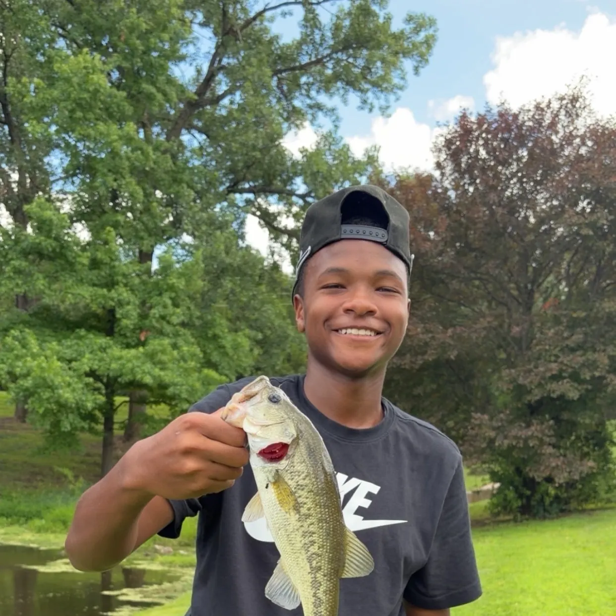 Largemouth bass caught on Fishbrain