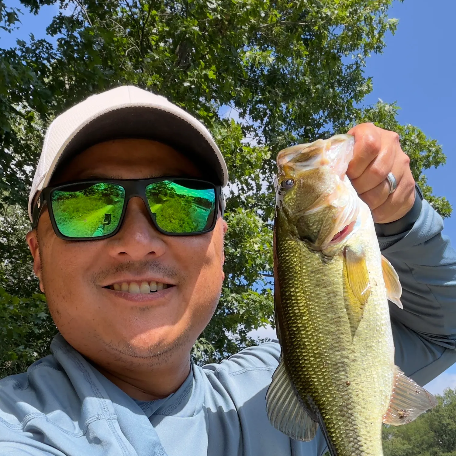 Largemouth bass caught on Fishbrain