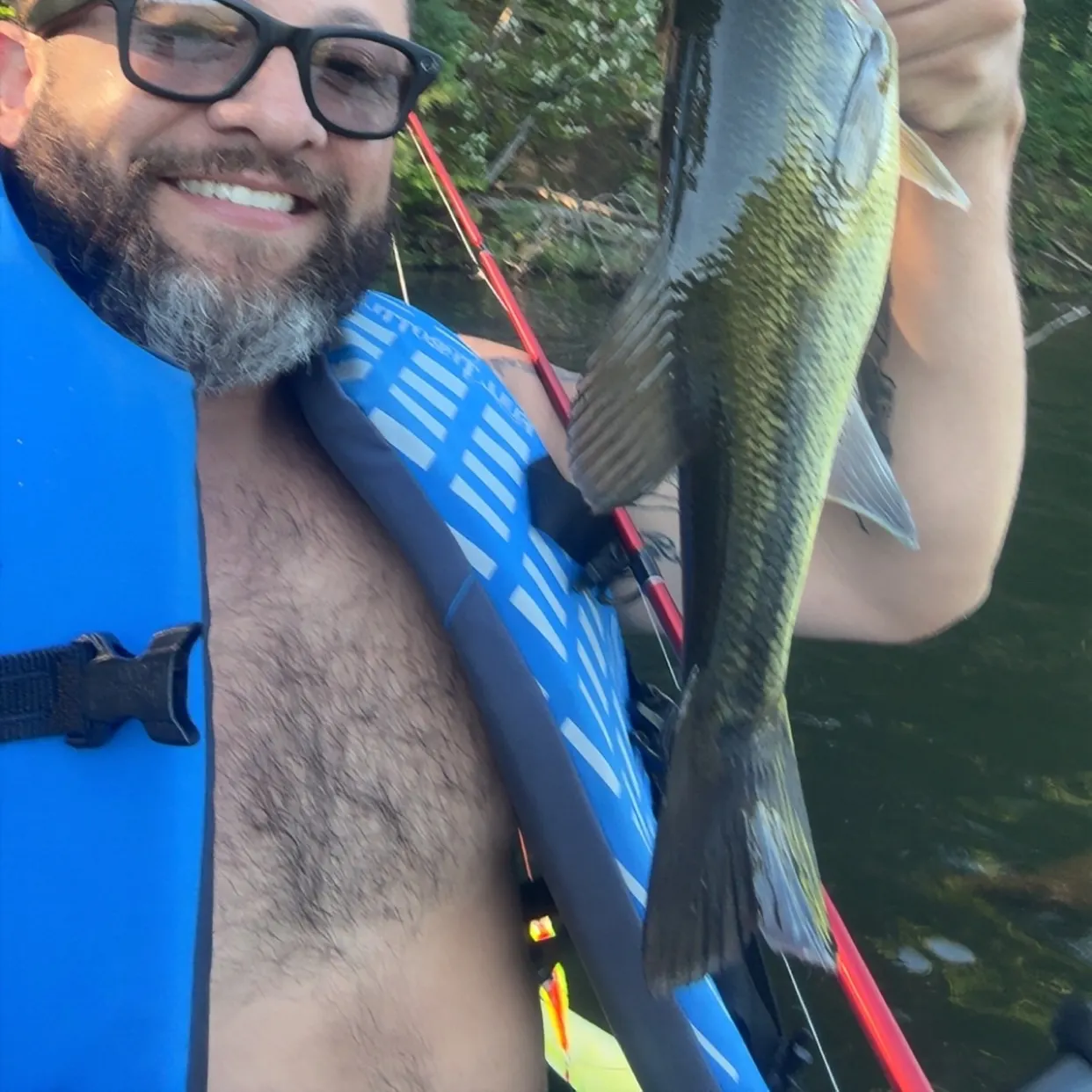 Largemouth bass caught on Fishbrain