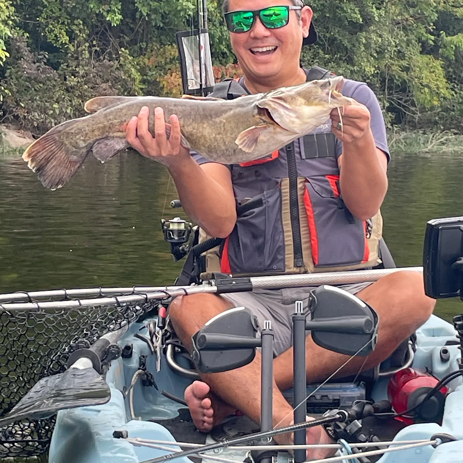 Flathead catfish caught on Fishbrain