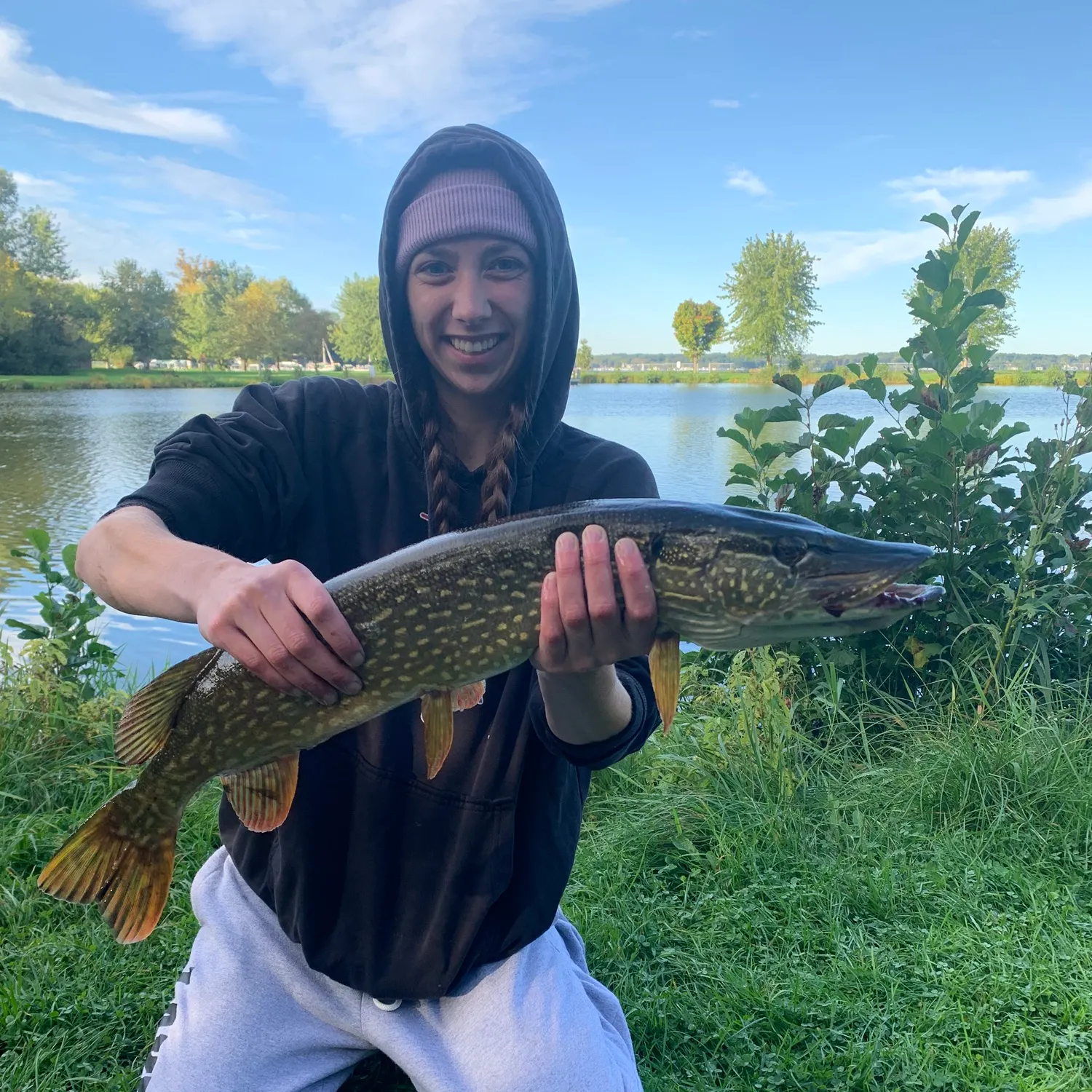 Northern pike caught on Fishbrain