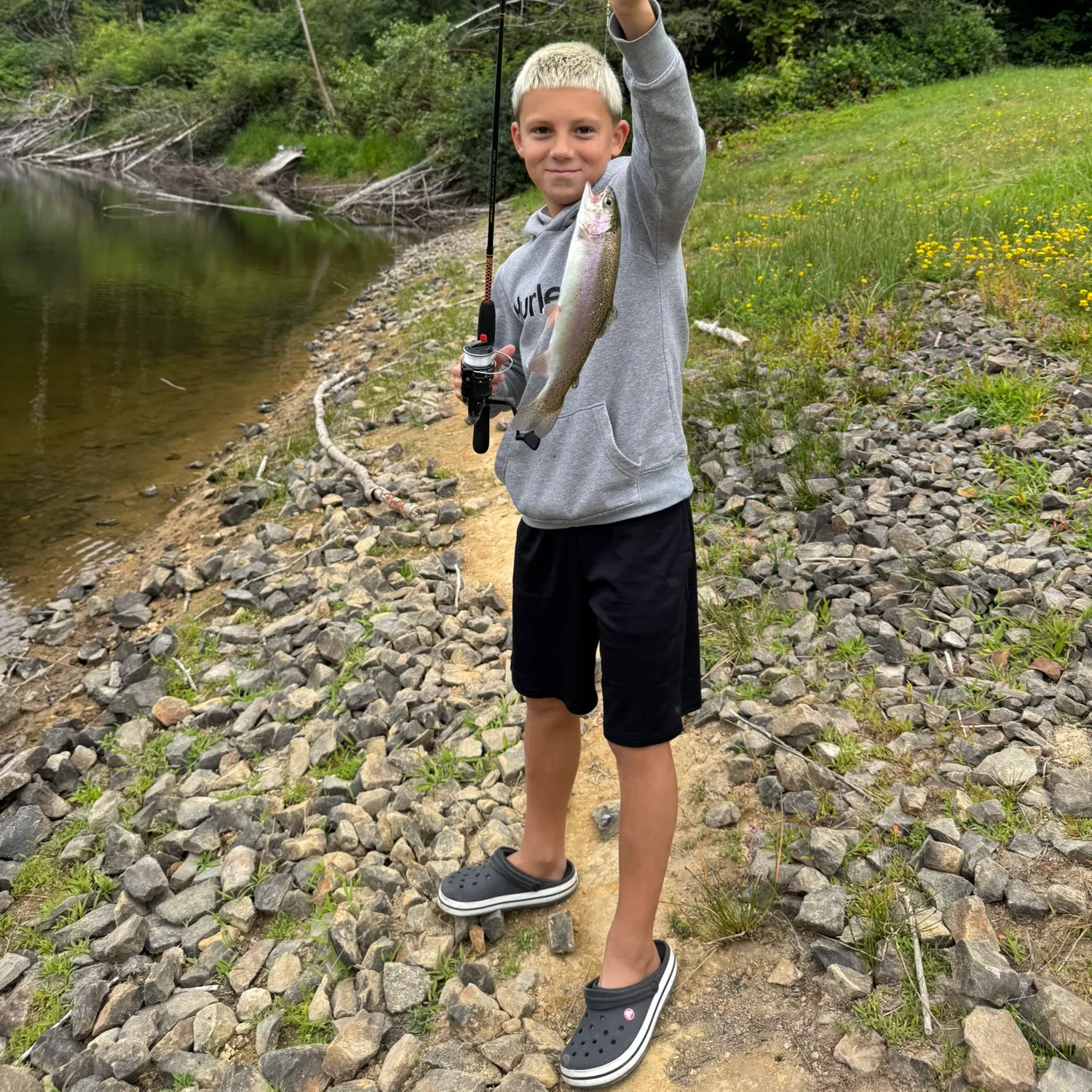 Rainbow trout caught on Fishbrain