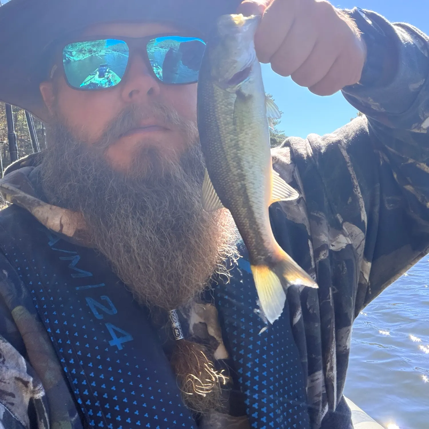 Largemouth bass caught on Fishbrain