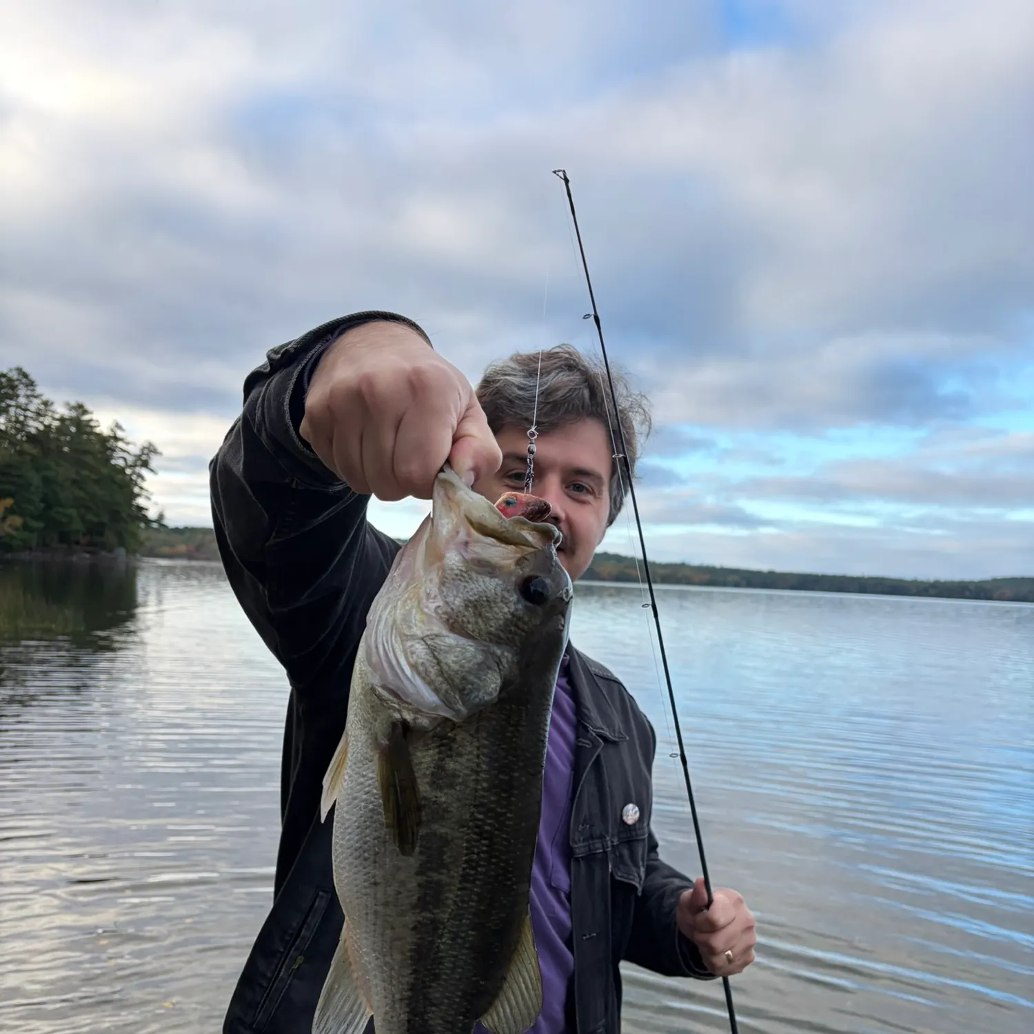 Largemouth bass caught on Fishbrain