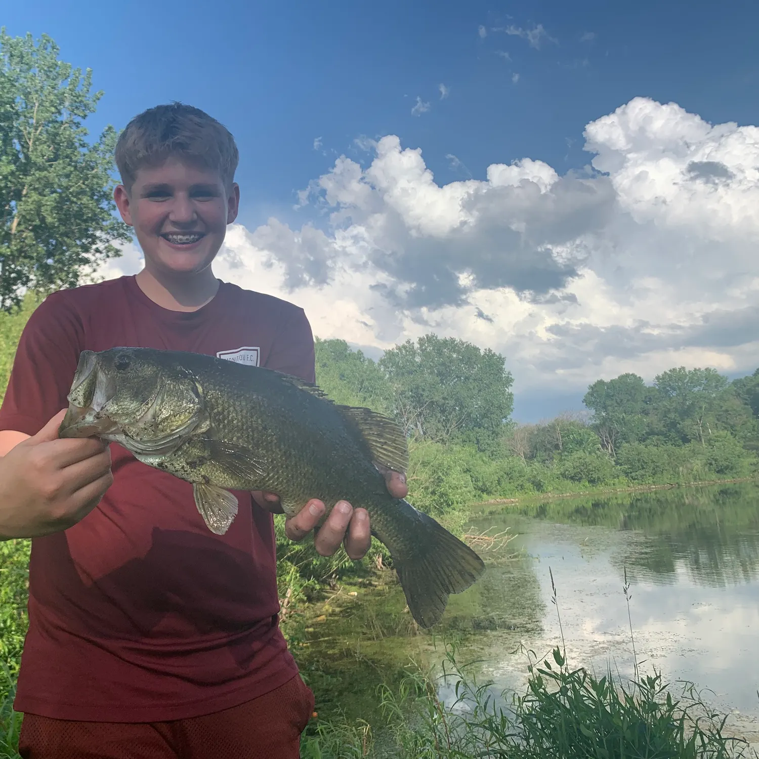 Largemouth bass caught on Fishbrain