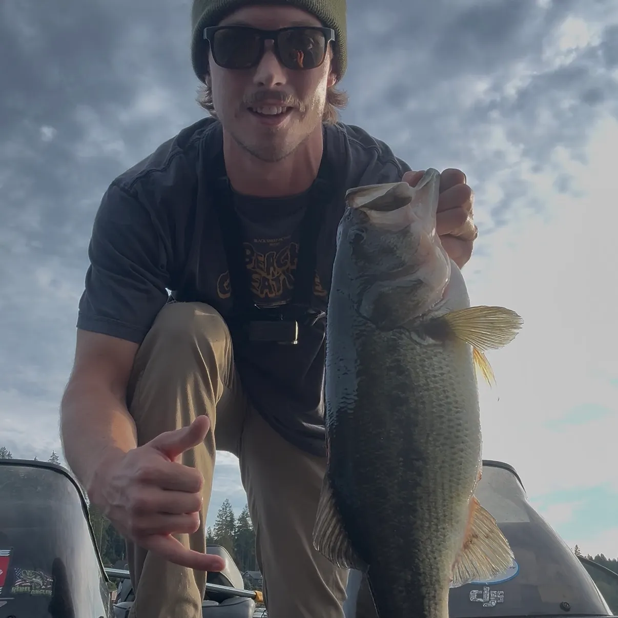Largemouth bass caught on Fishbrain