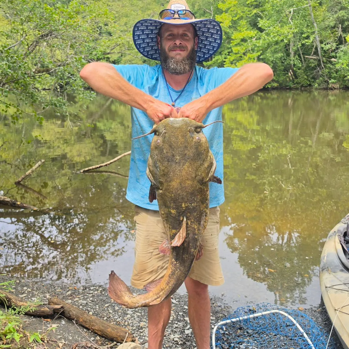 Flathead catfish caught on Fishbrain