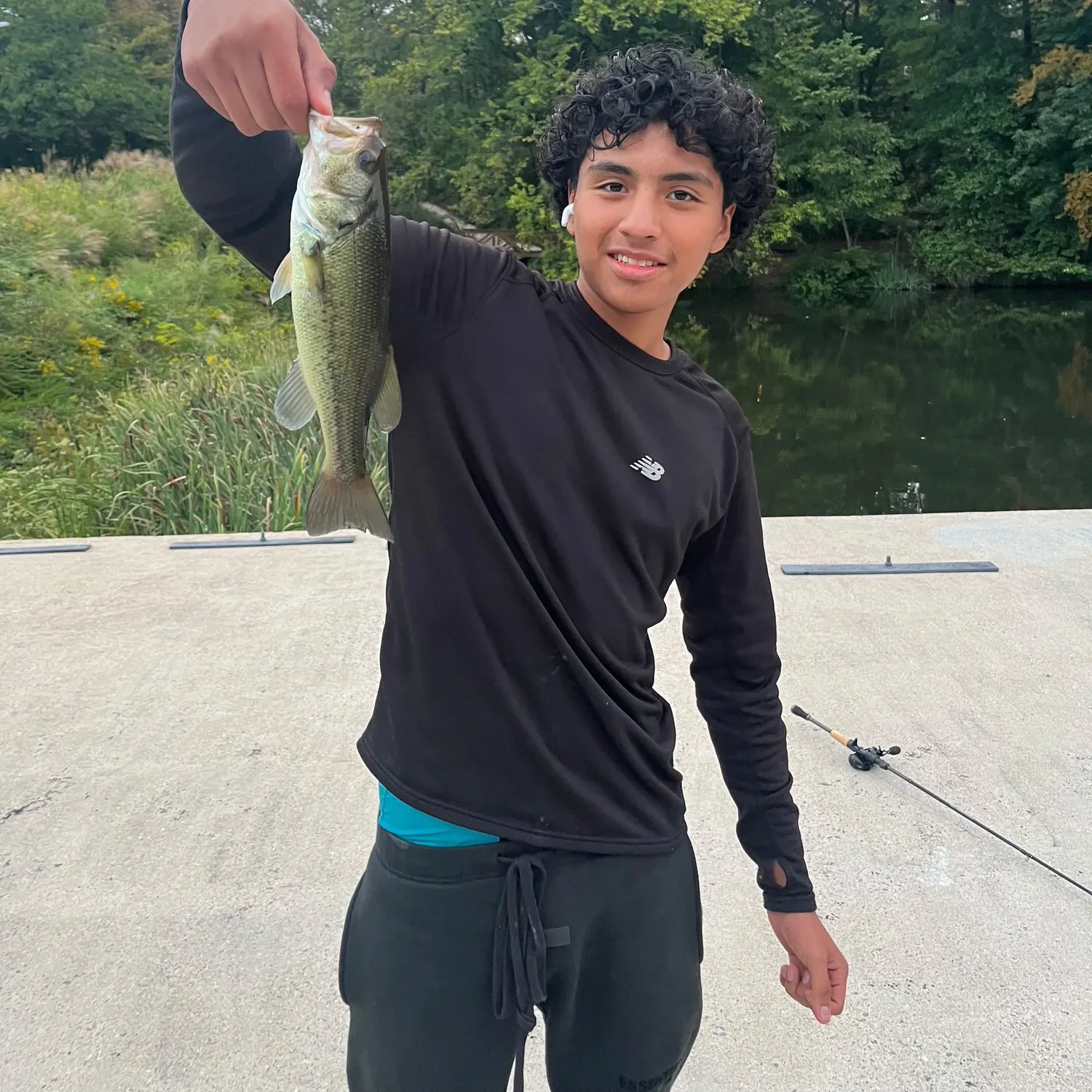 Largemouth bass caught on Fishbrain