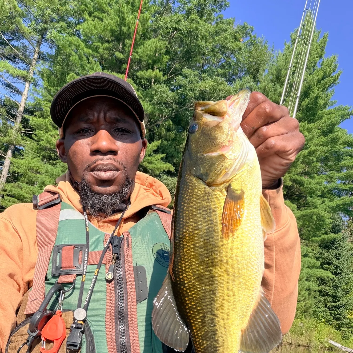 Largemouth bass caught on Fishbrain