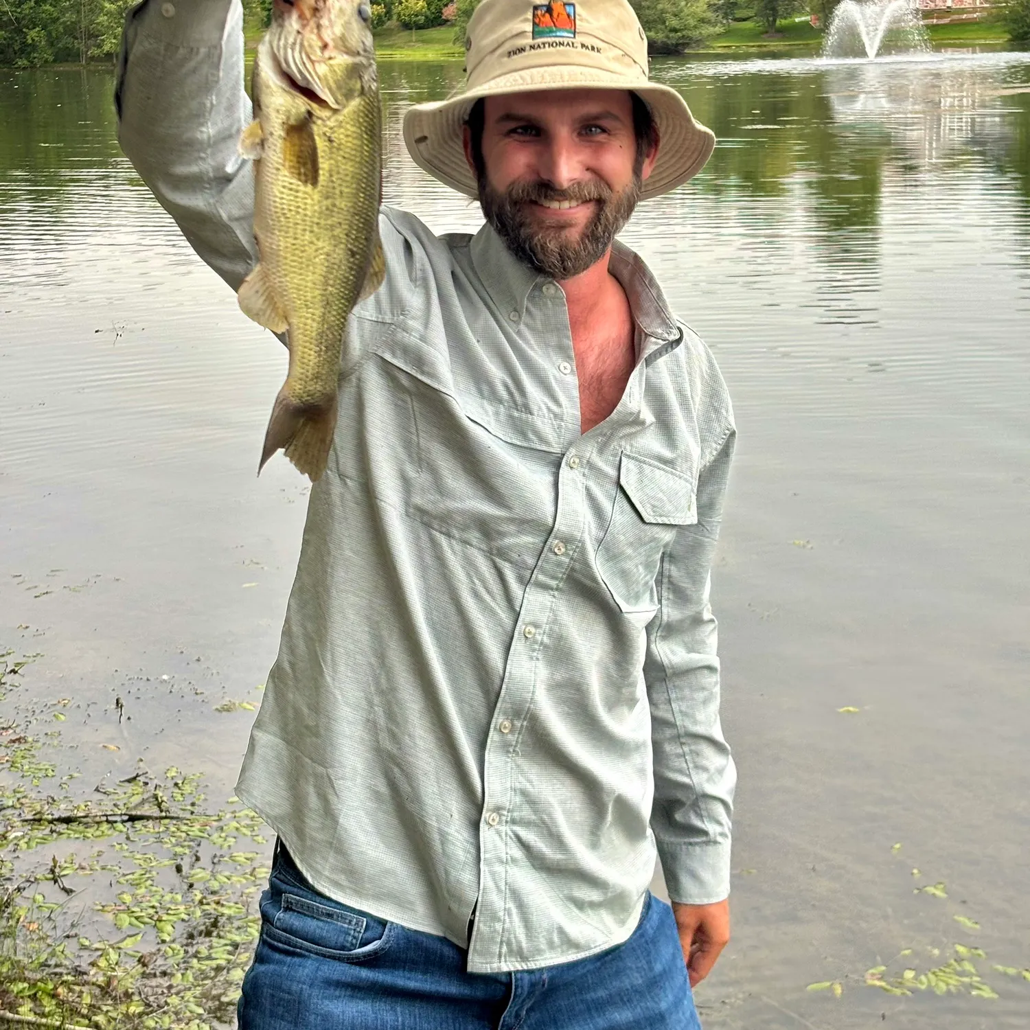 Largemouth bass caught on Fishbrain