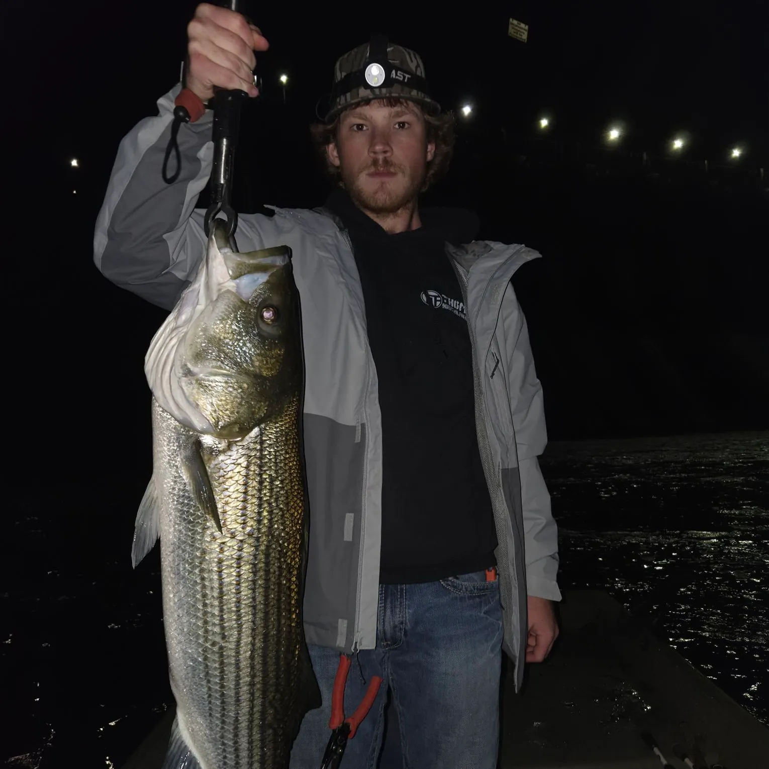 Striped bass caught on Fishbrain