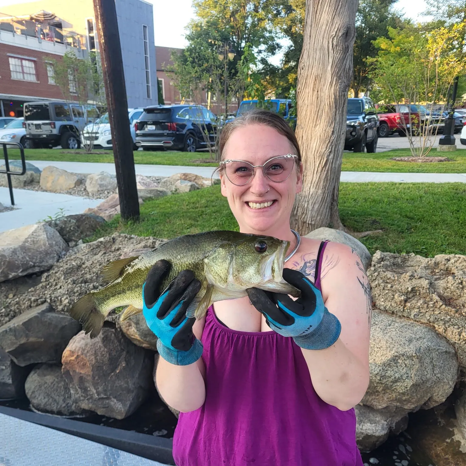 Largemouth bass caught on Fishbrain