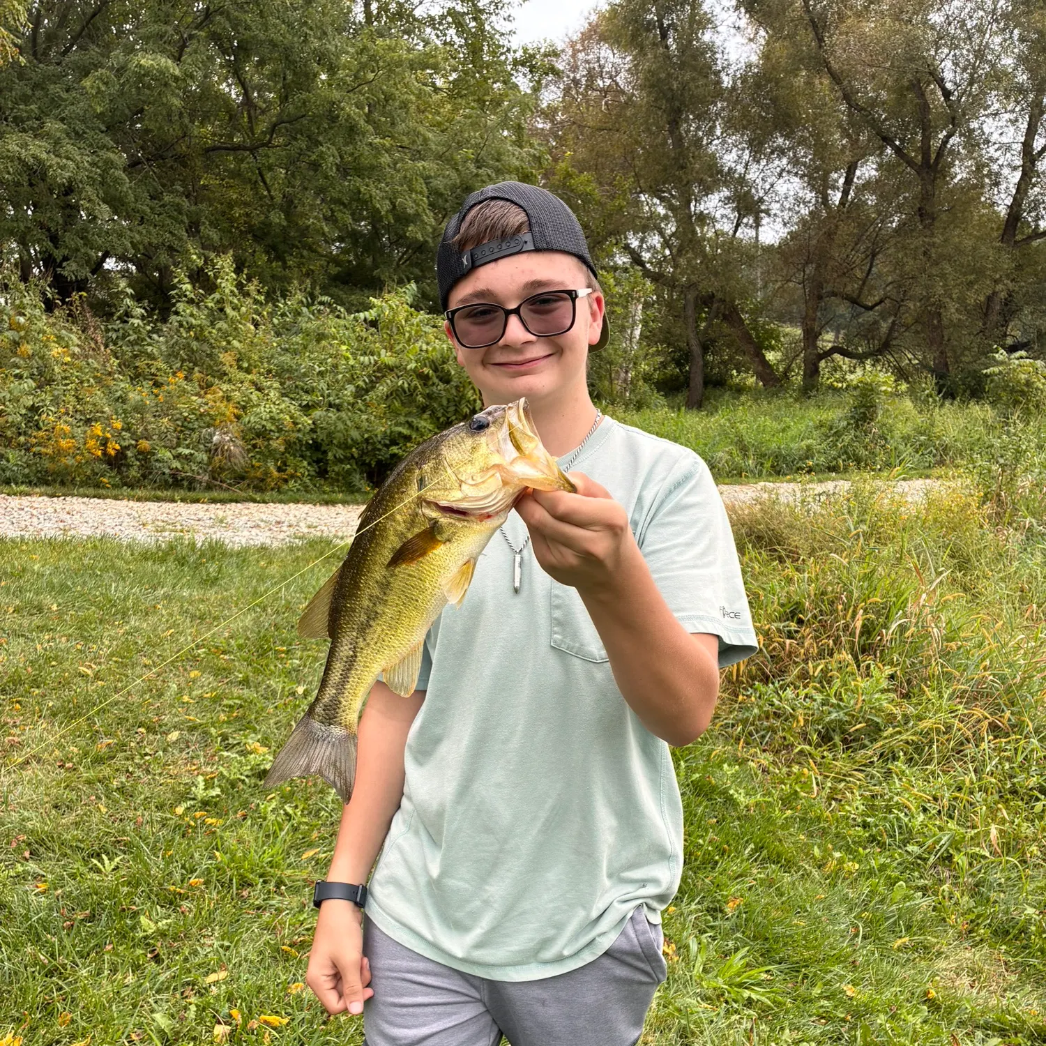 Largemouth bass caught on Fishbrain