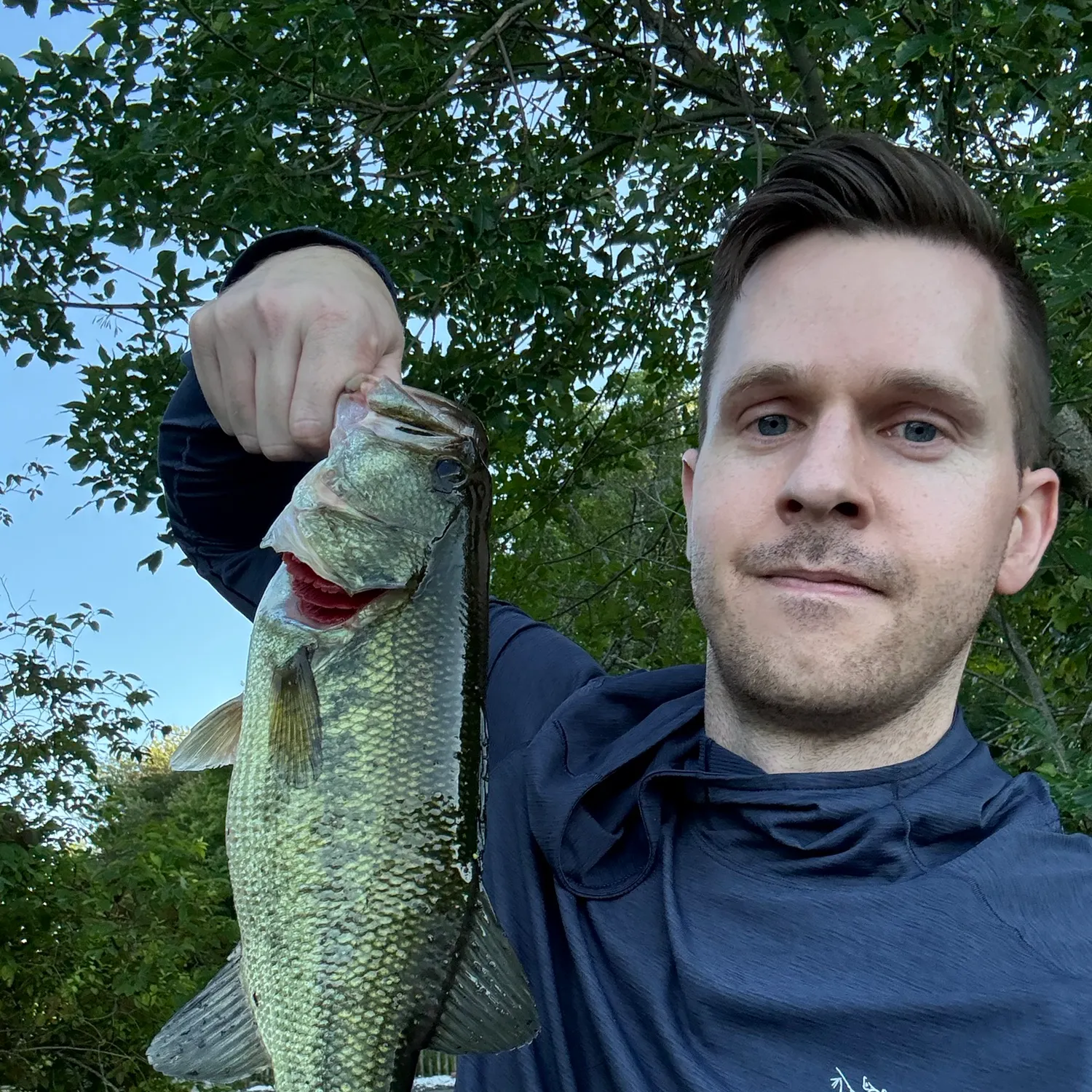 Largemouth bass caught on Fishbrain
