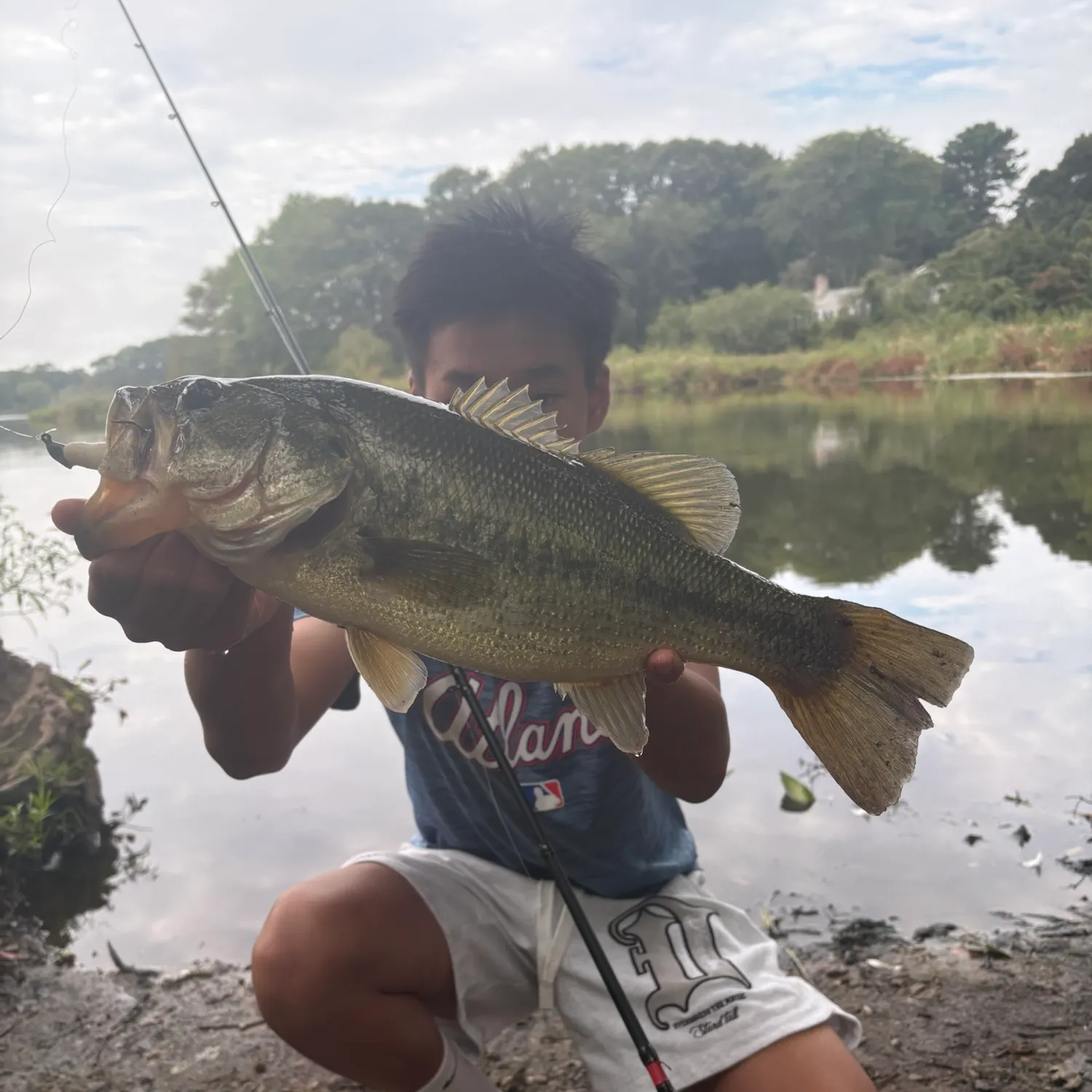 Largemouth bass caught on Fishbrain