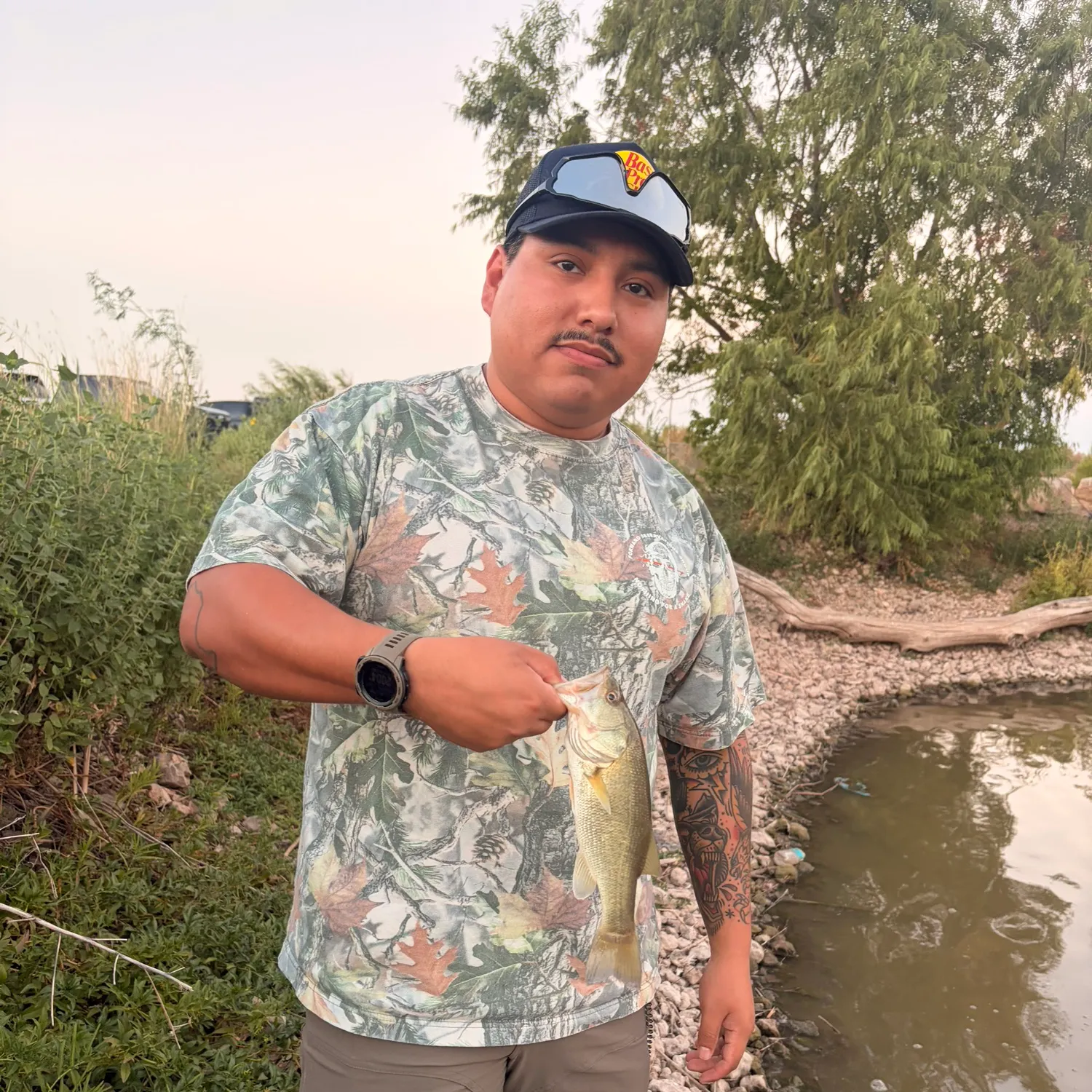 Largemouth bass caught on Fishbrain