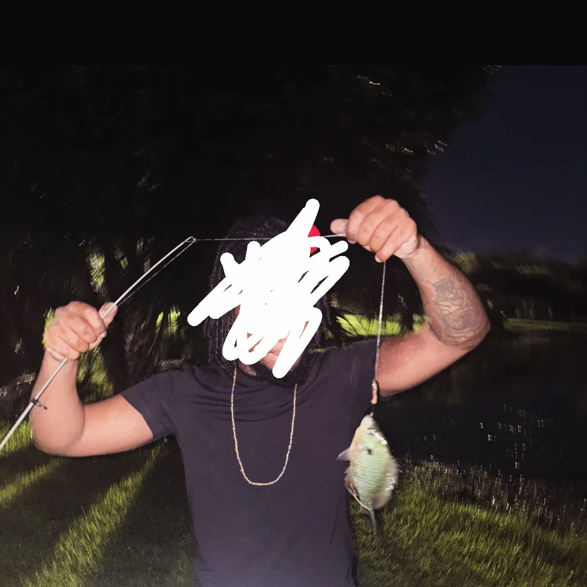 Redear sunfish caught on Fishbrain