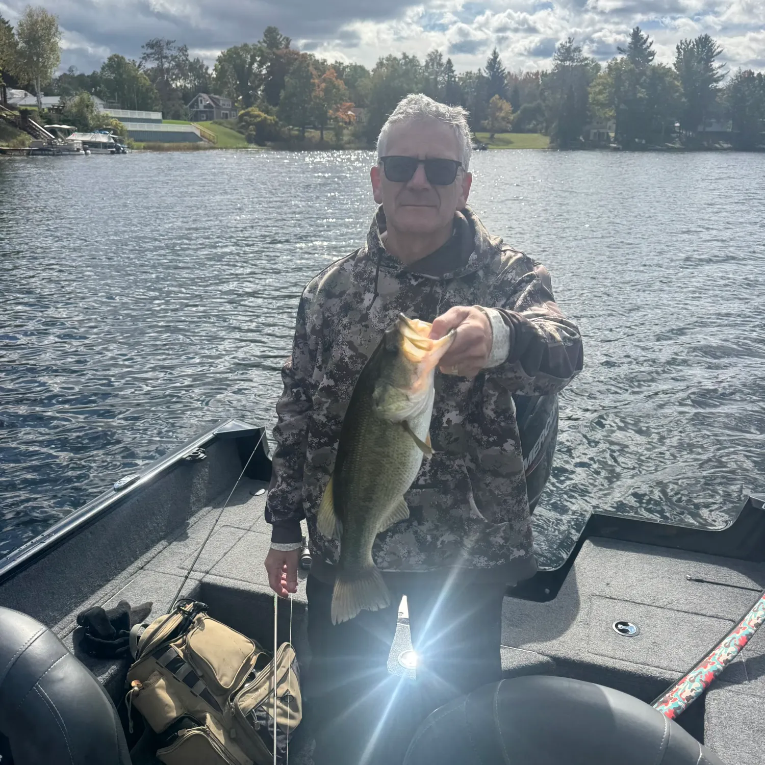 Largemouth bass caught on Fishbrain