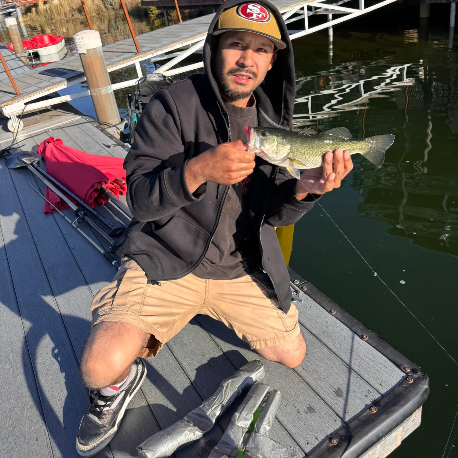 Largemouth bass caught on Fishbrain