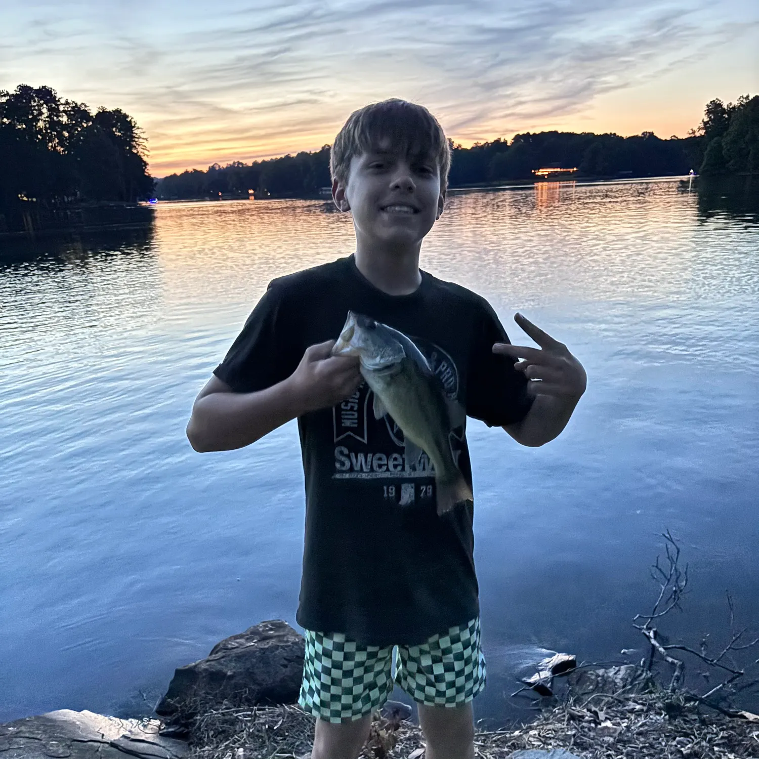 Largemouth bass caught on Fishbrain
