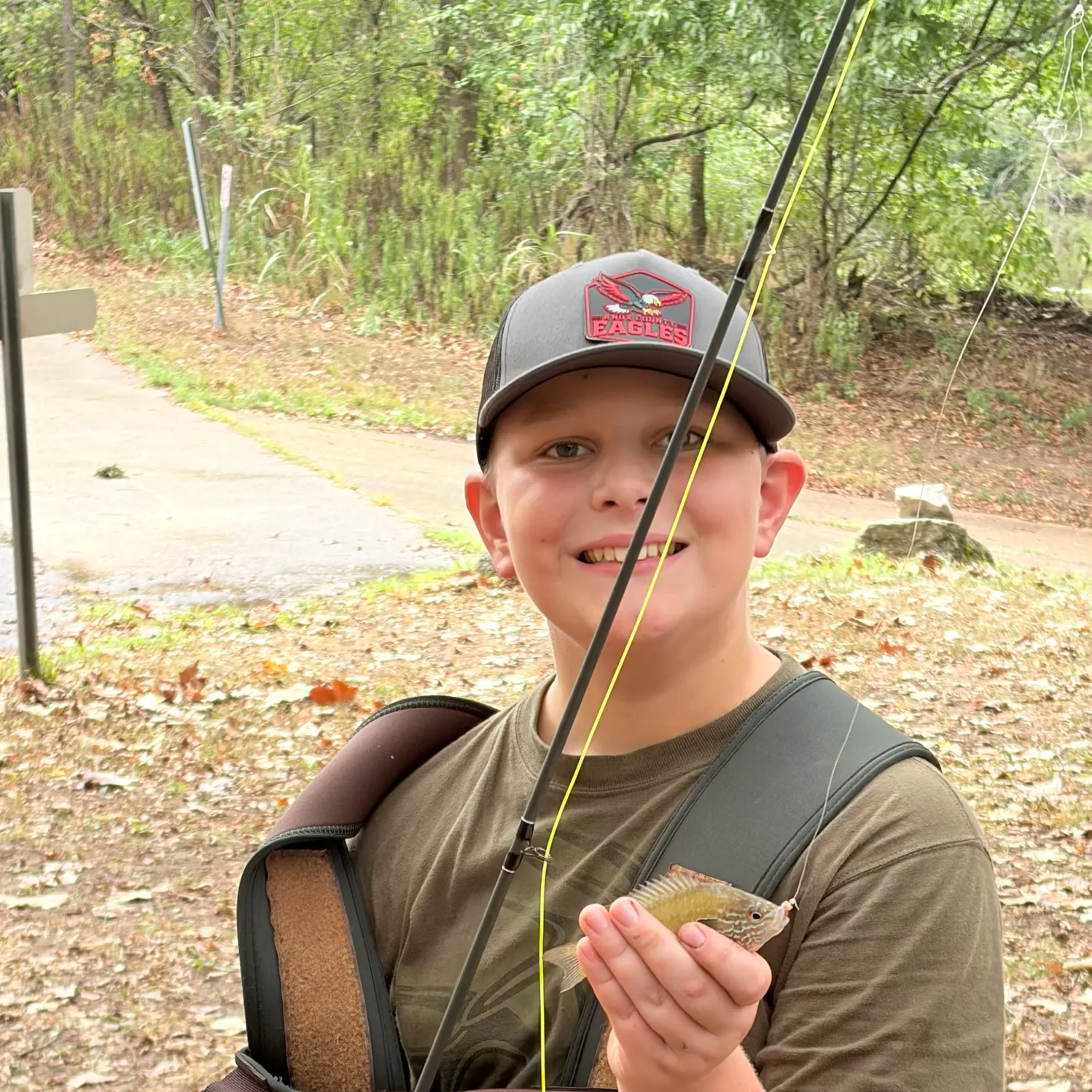 Longear sunfish caught on Fishbrain