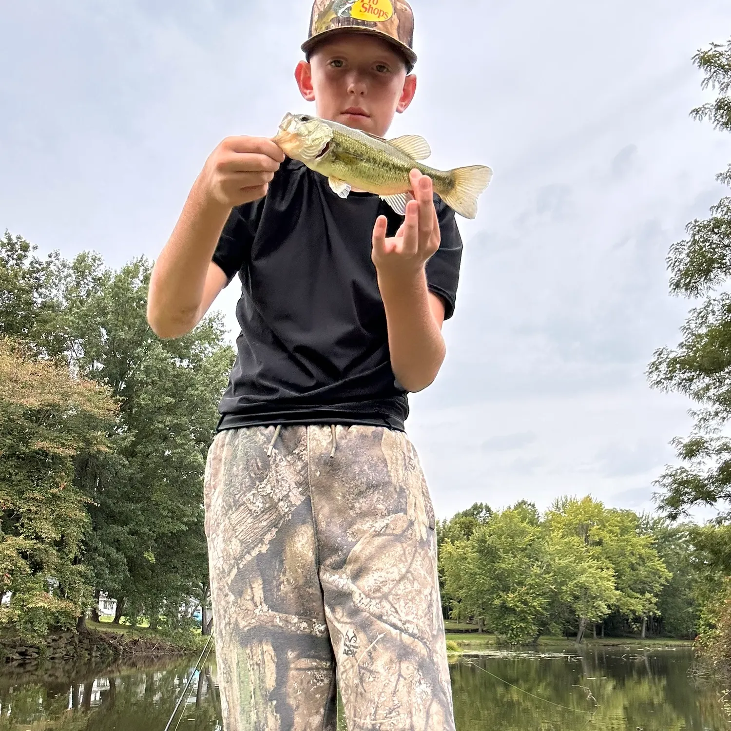 Largemouth bass caught on Fishbrain